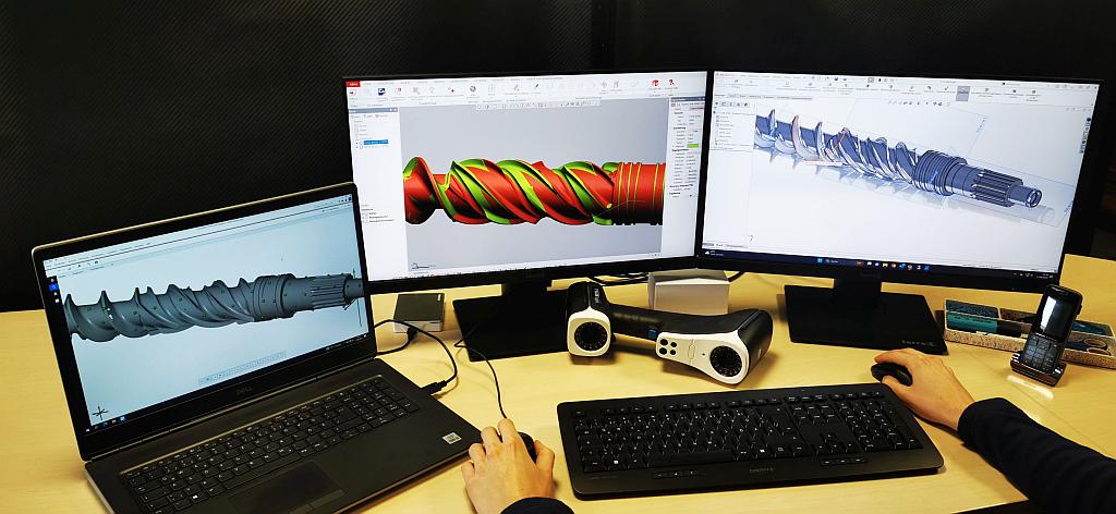 Jede Schnecke wird für den speziellen Anwendungsfall konstruiert und ein entsprechender Verschleißschutz vorgesehen. (Foto: Boyke)