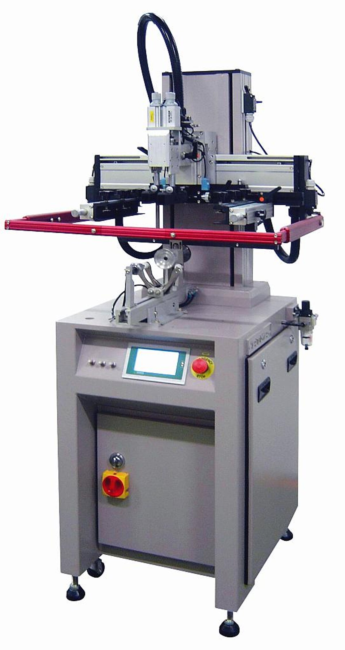 Die Siebdruckmaschine AT PAB 45 ist für den Flach-, Rund- und Ovaldruck ausgelegt. (Foto: ESC)