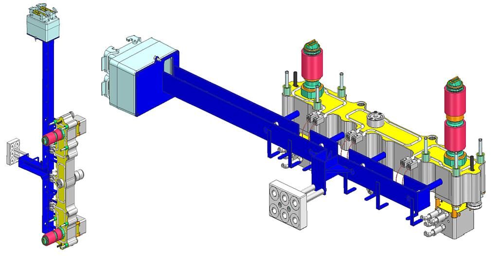 2-fach-Heißkanalsystem FDU SLS für sicherheitsrelevante Bauteile. (Abb.: FDU Hotrunner)