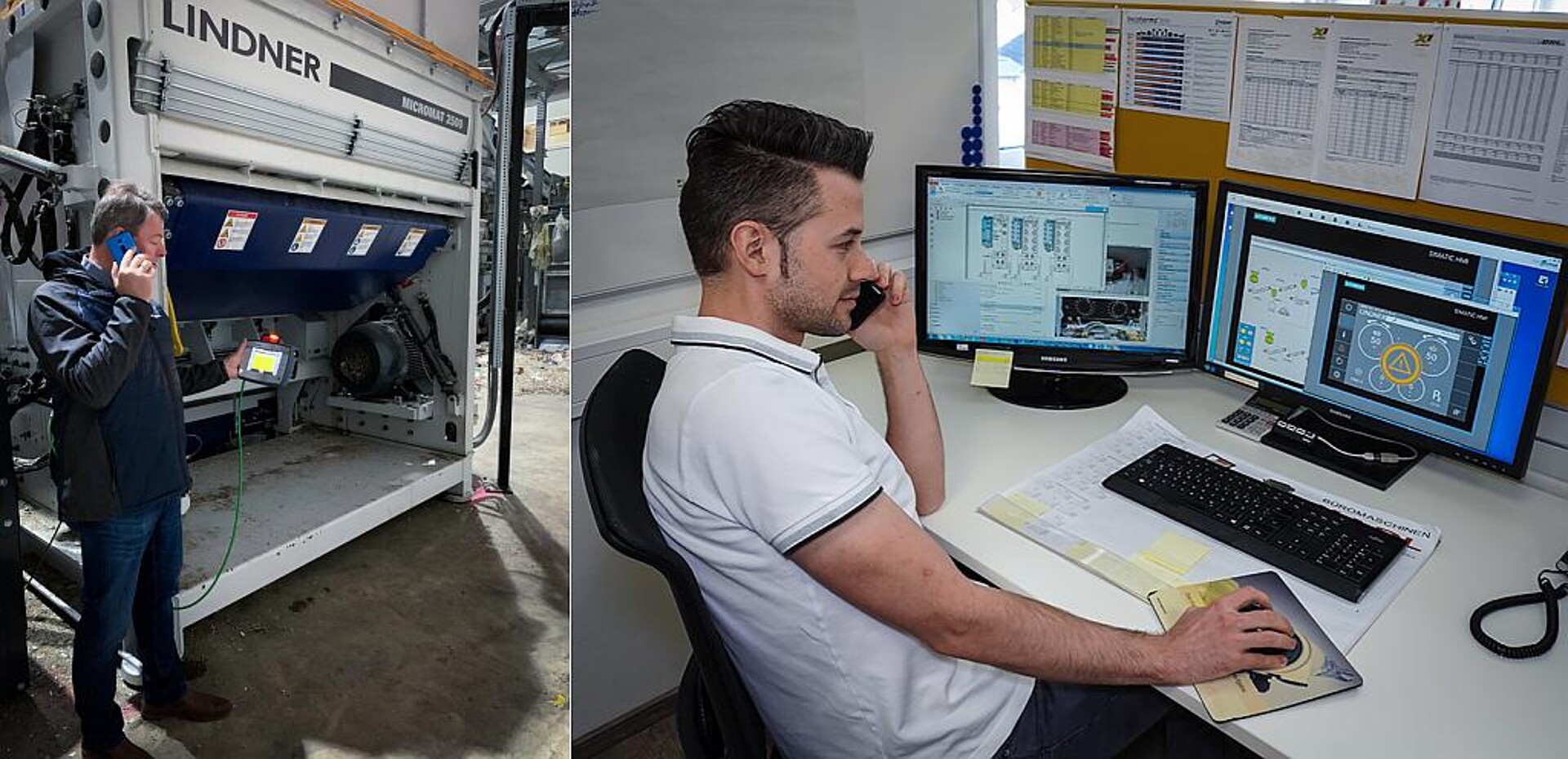 Mit Unterstützung des Lindner-Servicecenters via Videoanalyse und Online-Support konnte der Schredder Micromat 2500 vor Ort bei Hündgen installiert werden. (Fotos: Lindner)