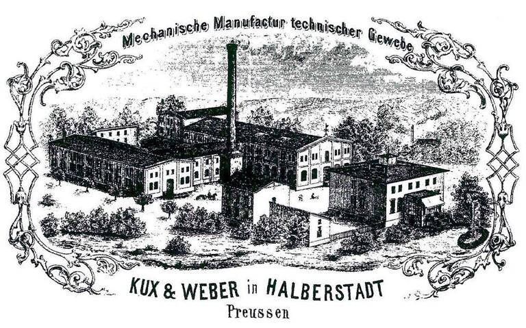 Die heutige Teguma GmbH hat ihren Ausgangspunkt im Hersteller technischer Gewebe Kux & Weber, wo Wilhelm Kux mit der Gummibeschichtung dieser Gewebe begann. (Abb.: Teguma)