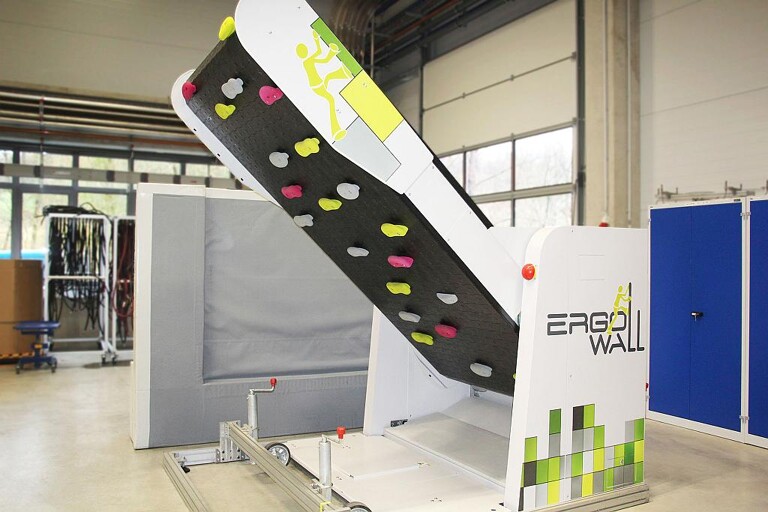 Ergo-Wall – erstes Produkt von ErgoTek für Freizeit und Physiotherapie. (Foto: Wittmann Battenfeld)