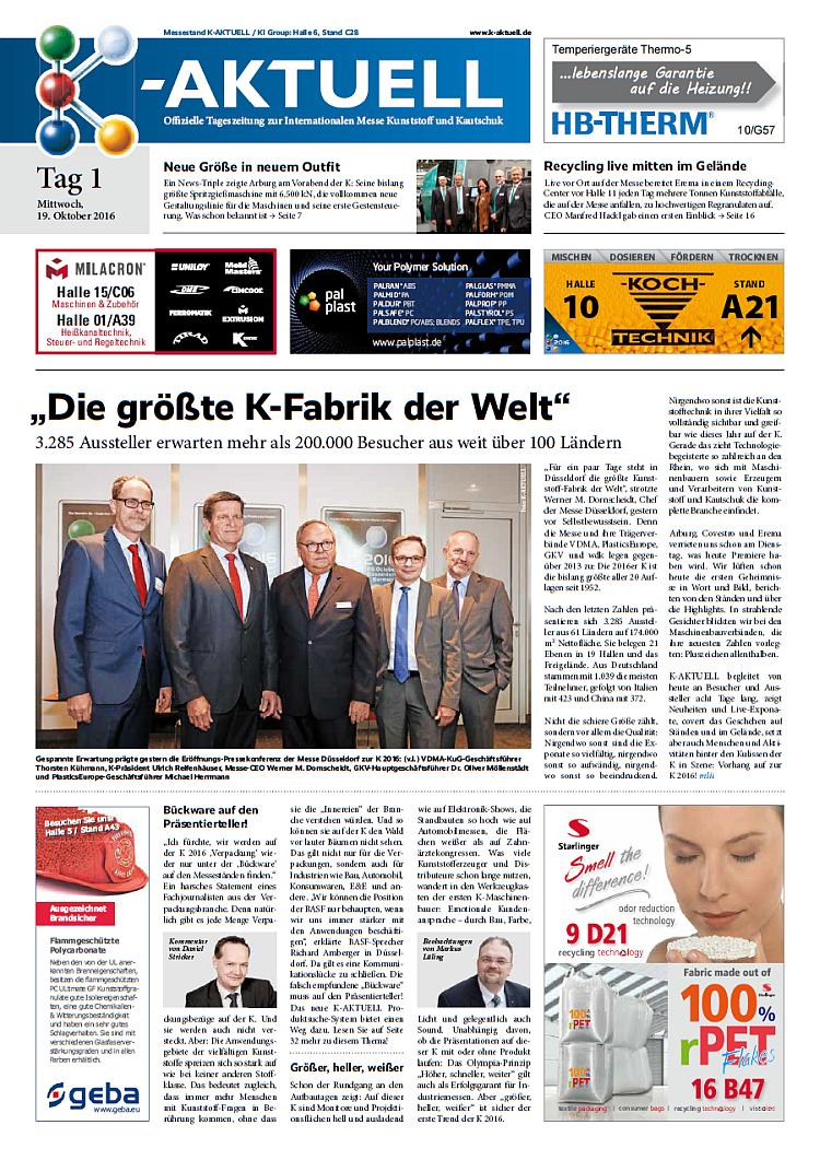 KAKTUELL zur K 2016 Tag 1 KAKTUELL