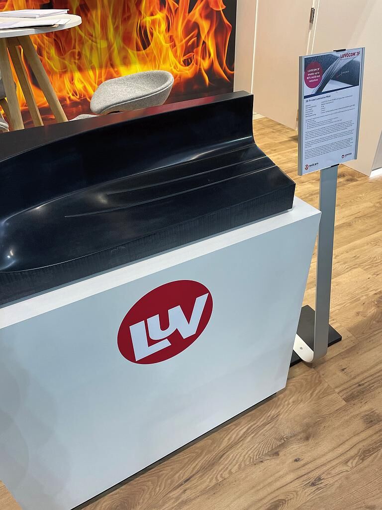 Von Nedcam Solutions 3D-gedruckte Form für CFK- und GFK-Bauteile aus Luvocom 3F. (Foto: Lehvoss)