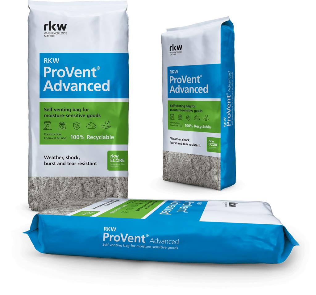 Für die ProVent-Kunststoffsäcke setzt RKW Rezyklat ein. (Foto: RKW)
