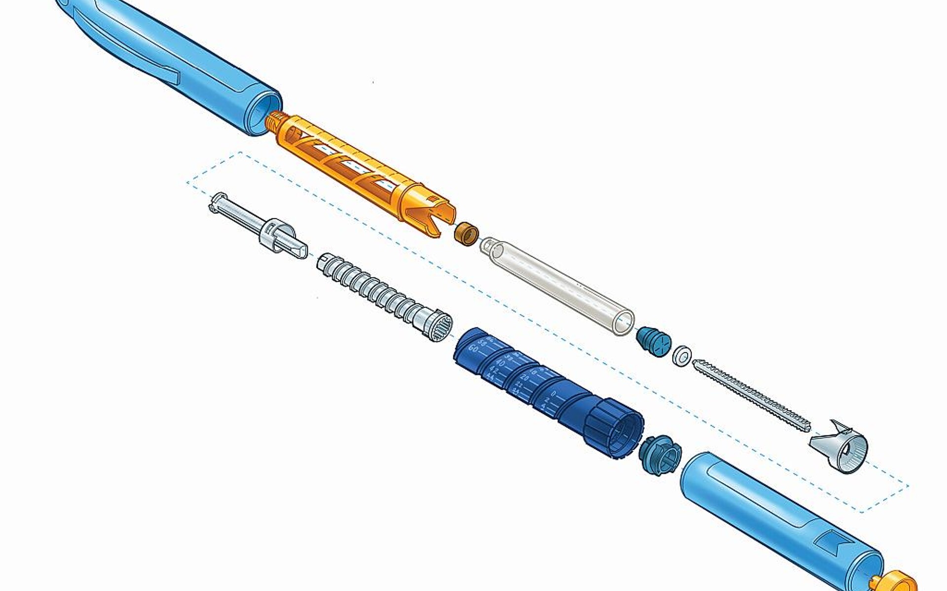 Die neuen PFAS-freien Werkstoffe können u. a. für Pens zum Verabreichen von Medikamenten eingesetzt werden. (Abb.: Sabic)