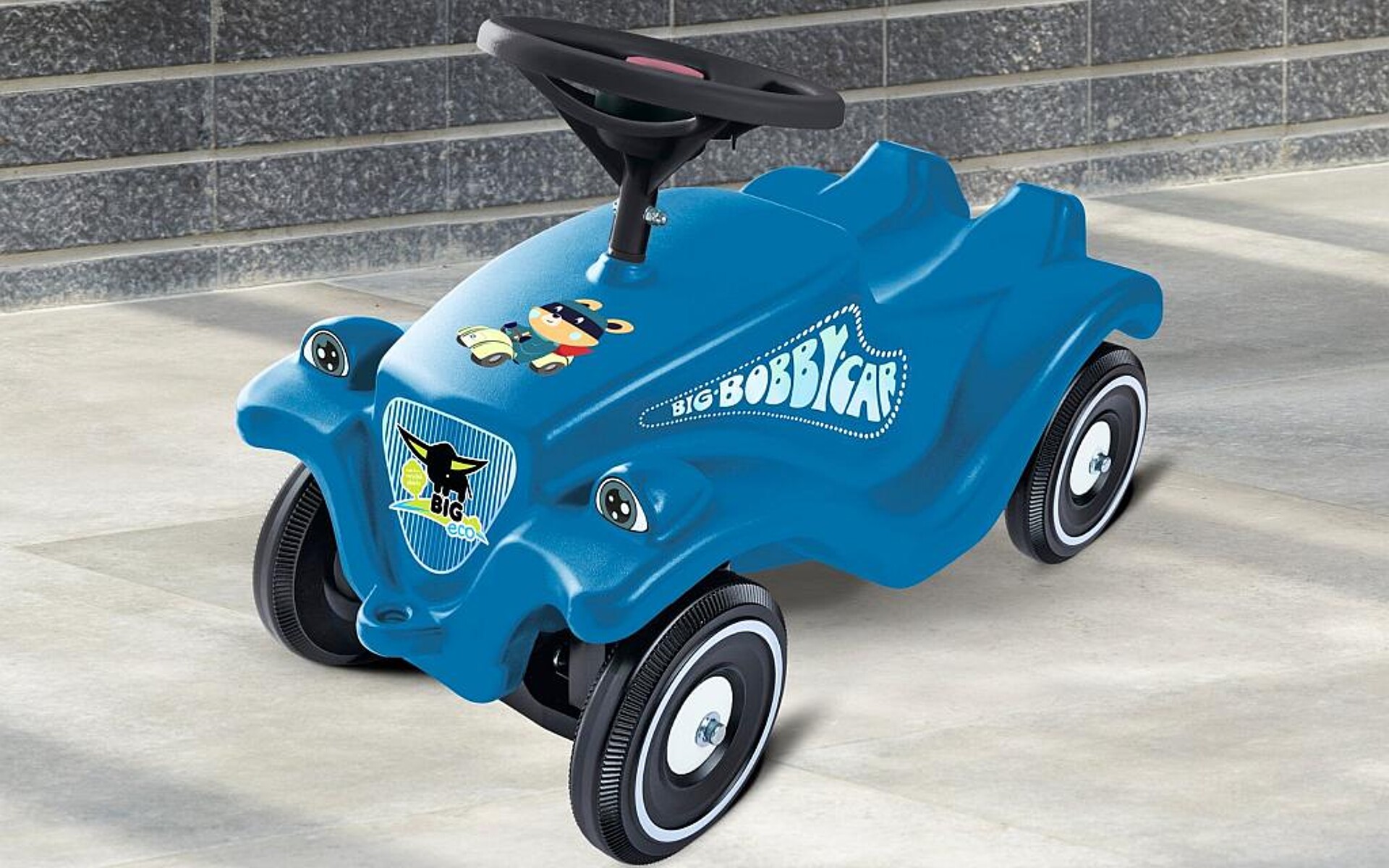 Die Karosserie des Bobby Cars „Recycling-Helden“ besteht zu mindestens 70 % aus Rezyklat von PreZero. (Foto: PreZero)