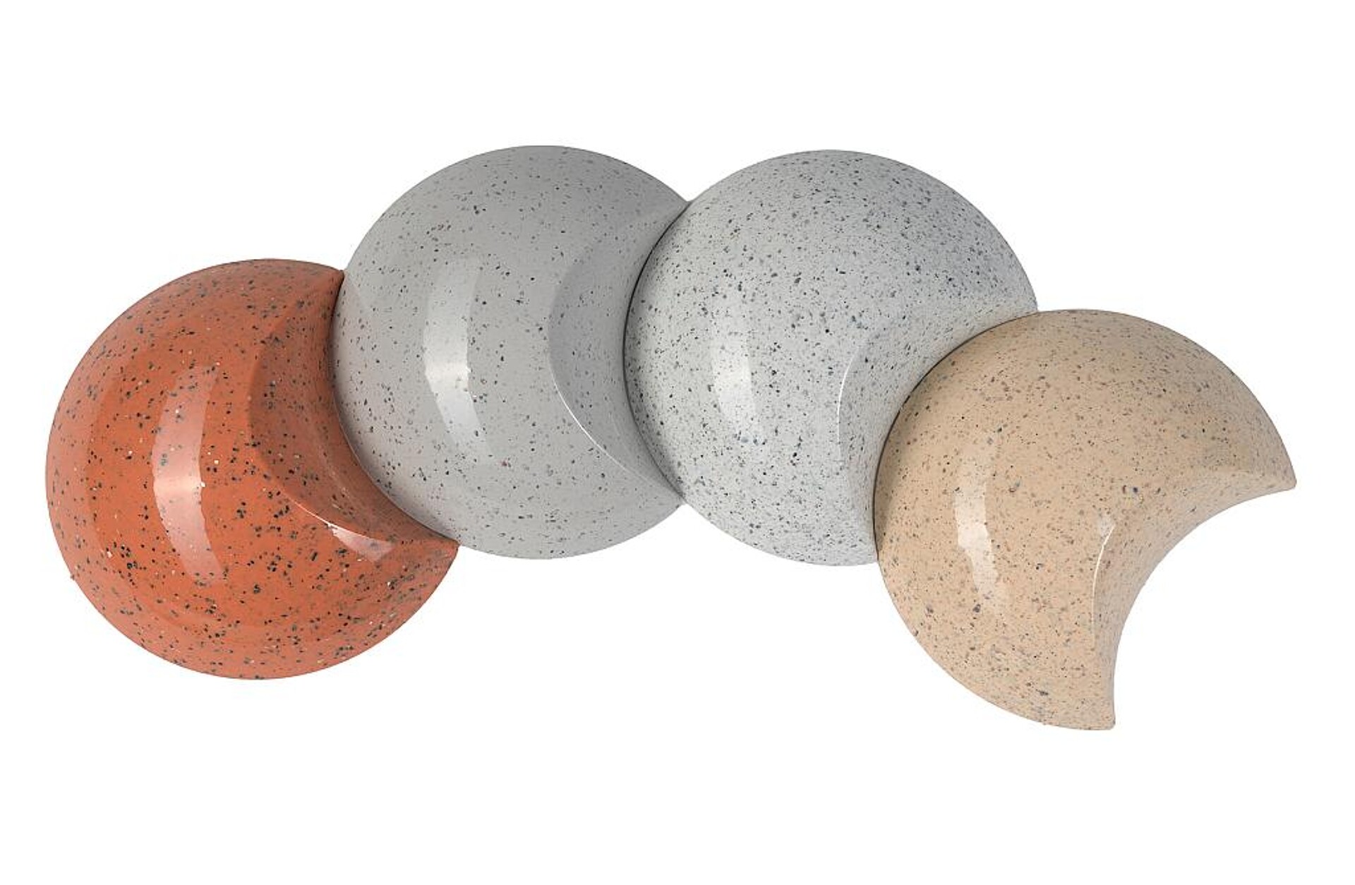 Lifocolor hat Granit-Effekt-Masterbatches in vier Farben für ein zeitloses, edles und natürliches Produktdesign von Kunststoffen entwickelt. (Foto: Lifocolor)