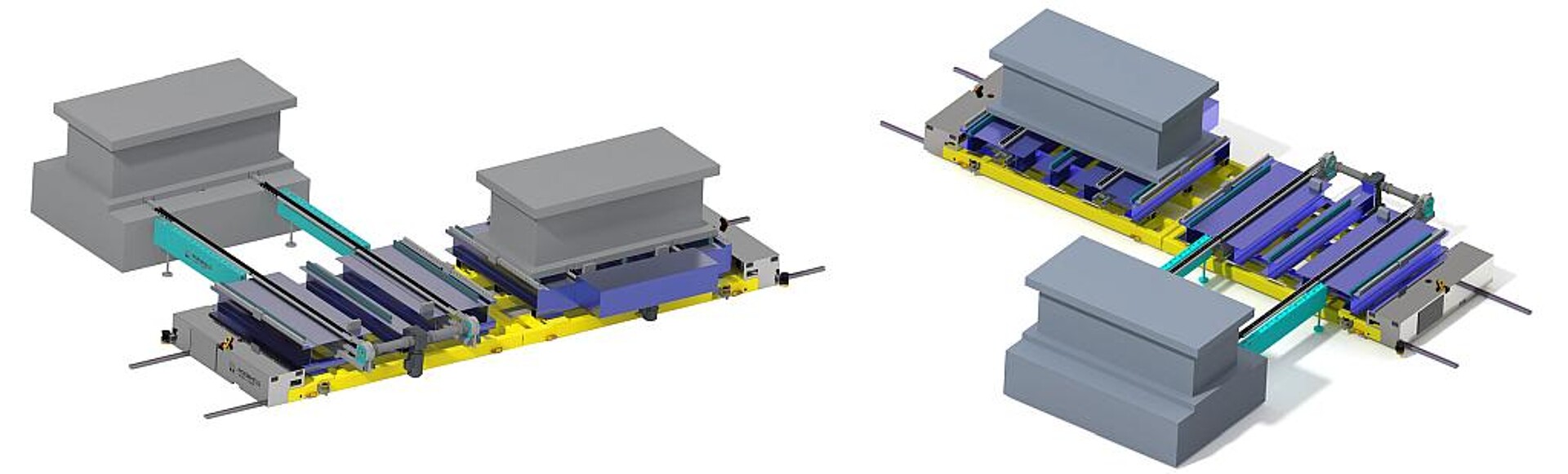 Der RWS ist als Einzel- oder Tandemwagen erhältlich und für vielfältige Produktionsszenarien flexibel einsetzbar. (Abb.: Römheld)