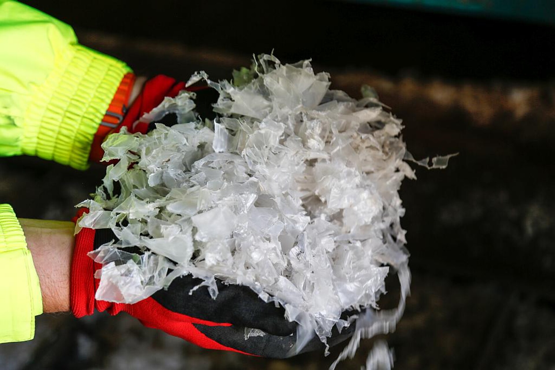 Hochwertig: Das geschredderte Material nach der Zerkleinerung mit dem Vecoplan-Schredder. (Foto: Vecoplan)