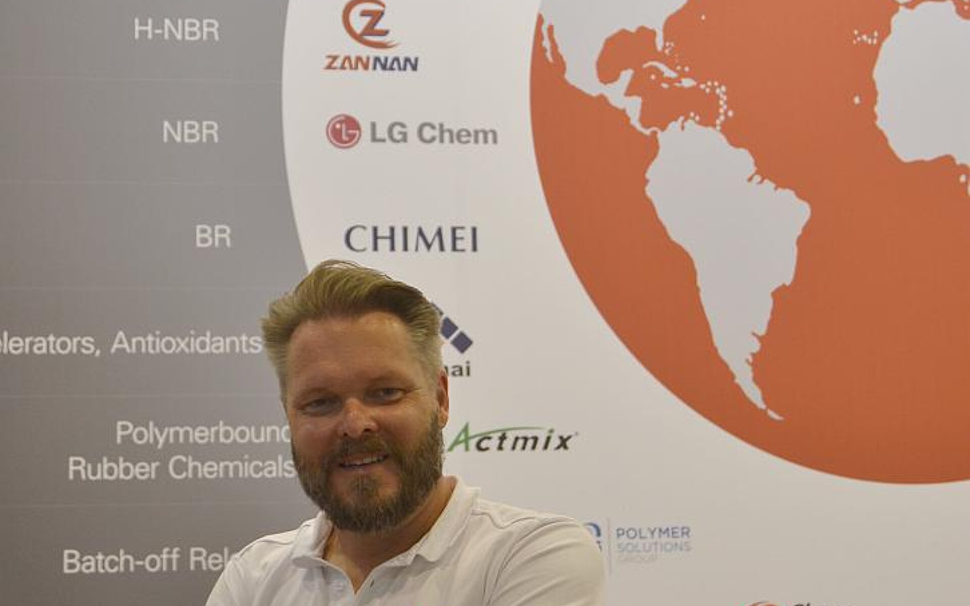 Sascha Hennig, Geschäftsführer von Biesterfeld Performance Rubber, auf der DKT 2022. (Foto: K-AKTUELL.de)