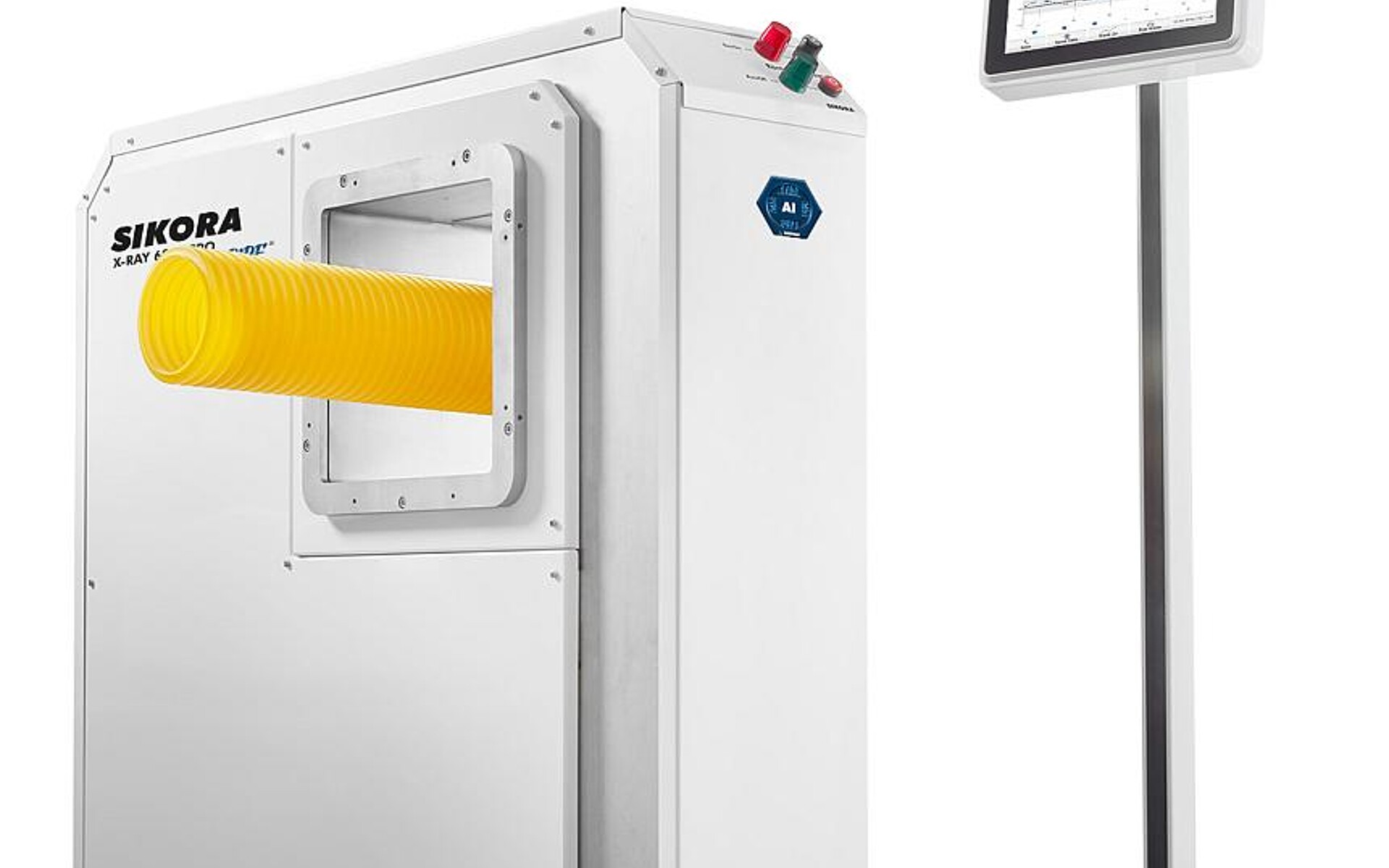 Die Messwerte des X-Ray 6000 Pro C-Pipe AI werden übersichtlich am Ecocontrol angezeigt. (Foto: Sikora)