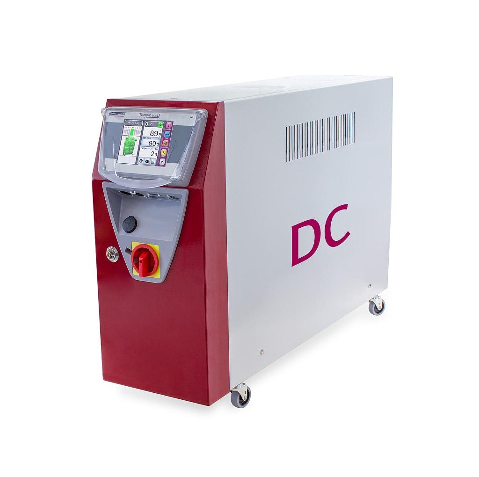 Temperieren ohne Wandlungsverluste: Das Temperiergerät Tempro plus DC lässt sich in ein Gleichstromnetz integrieren. (Foto: Wittmann)