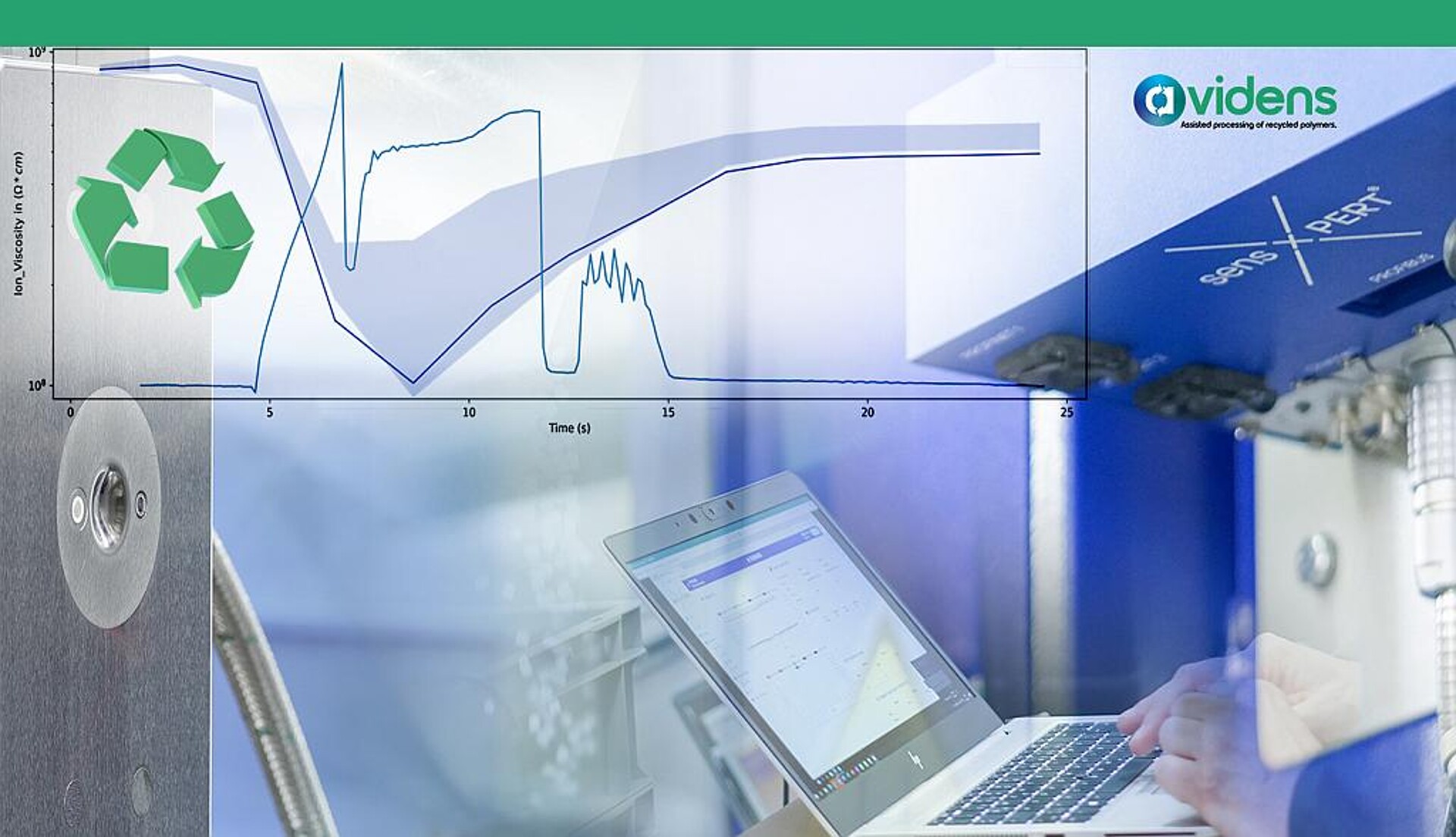 Visualisierung von Kurven zum Materialverhalten mittels dielektrischer Sensoren. (Abb.: Schwarz Plastics Solutions)
