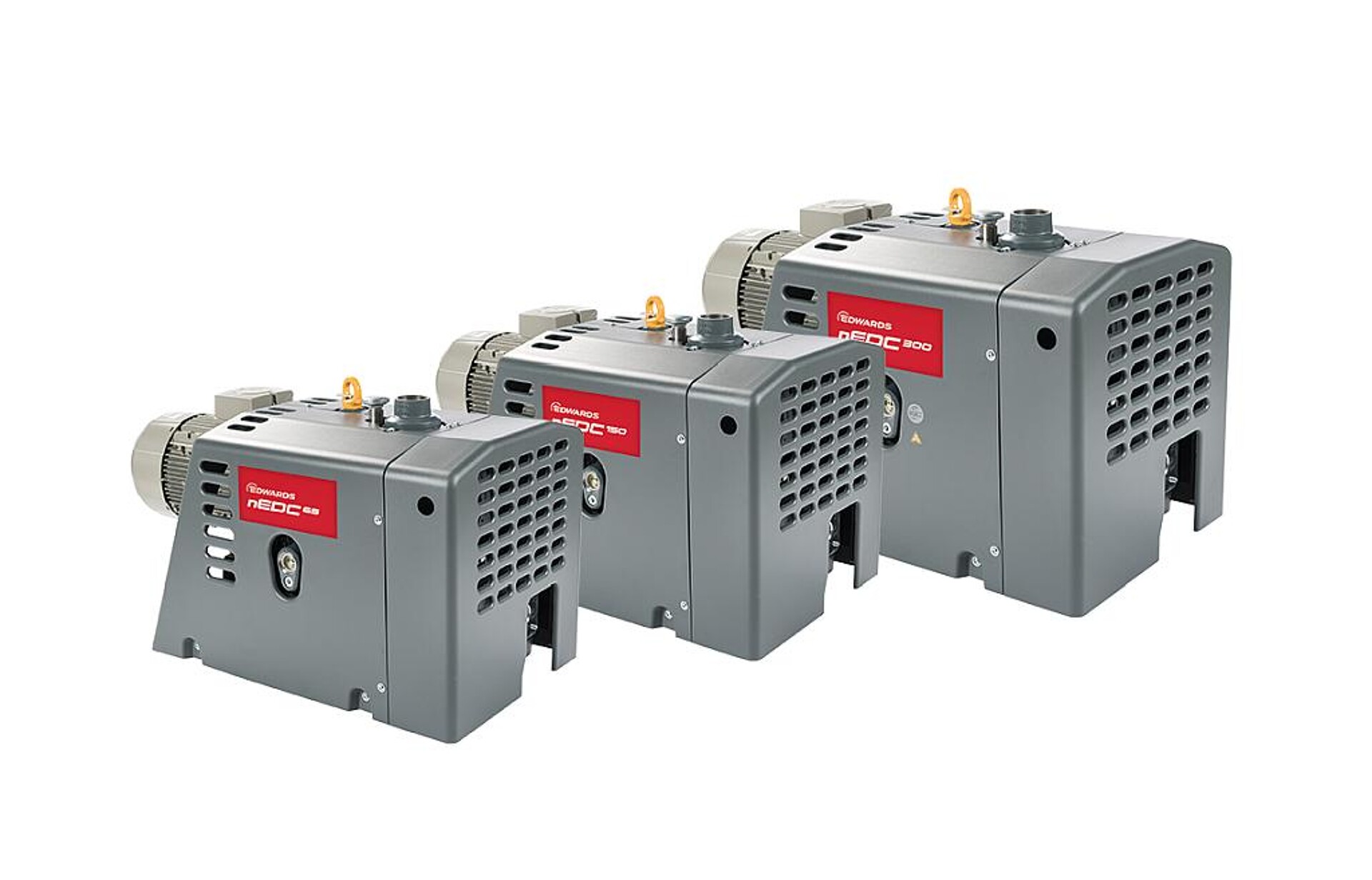 Die Modelle nEDC 65-150 gehören zur neuesten Generation der trockenen Klauen-Vakuumpumpen. (Foto: Edwards Vacuum)