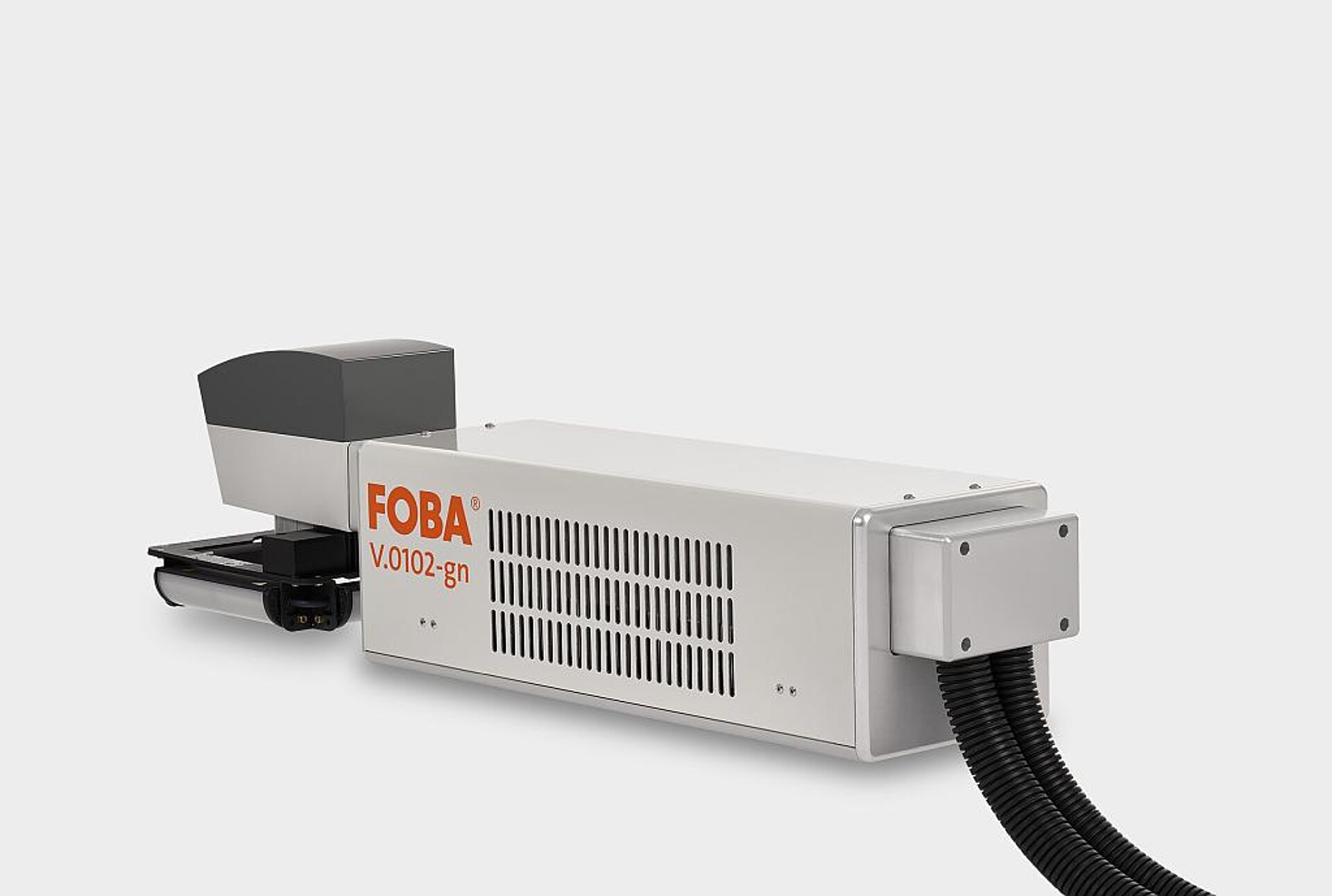 Der grüne 10-Watt-Vanadat-Laser V.0102-gn mit 532 nm Wellenlänge bietet hohe Kontraste und Geschwindigkeiten bei der Beschriftung anspruchsvoller Oberflächen. (Foto: Foba)