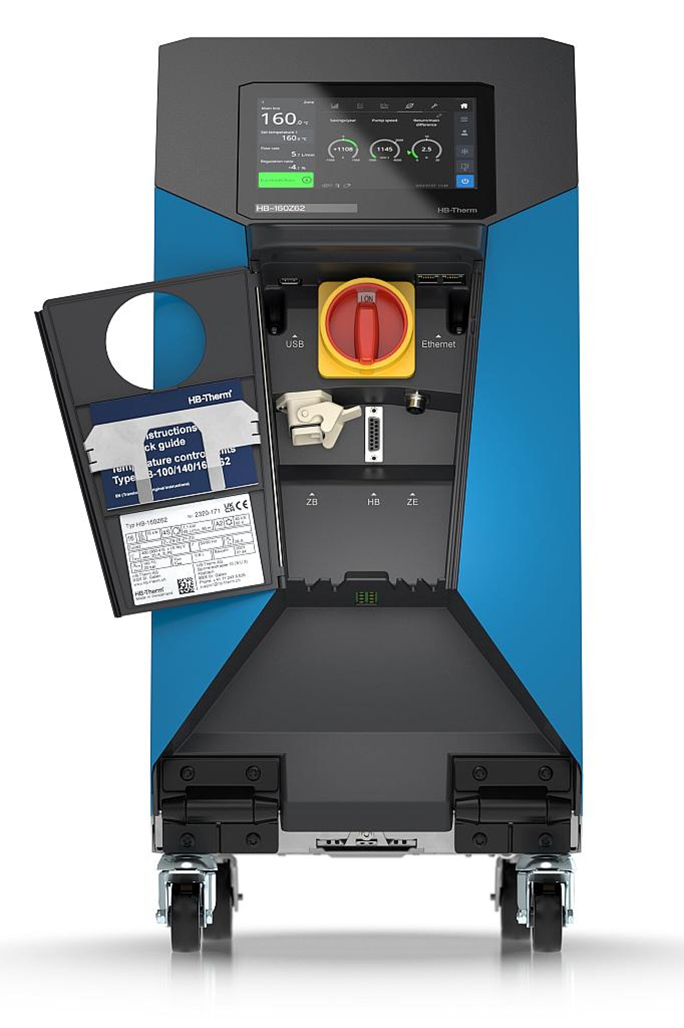Auch die neue Baugröße 62 kommuniziert standardmäßig über OPC-UA mit den Spritzgießmaschinen. (Foto: HB-Therm)