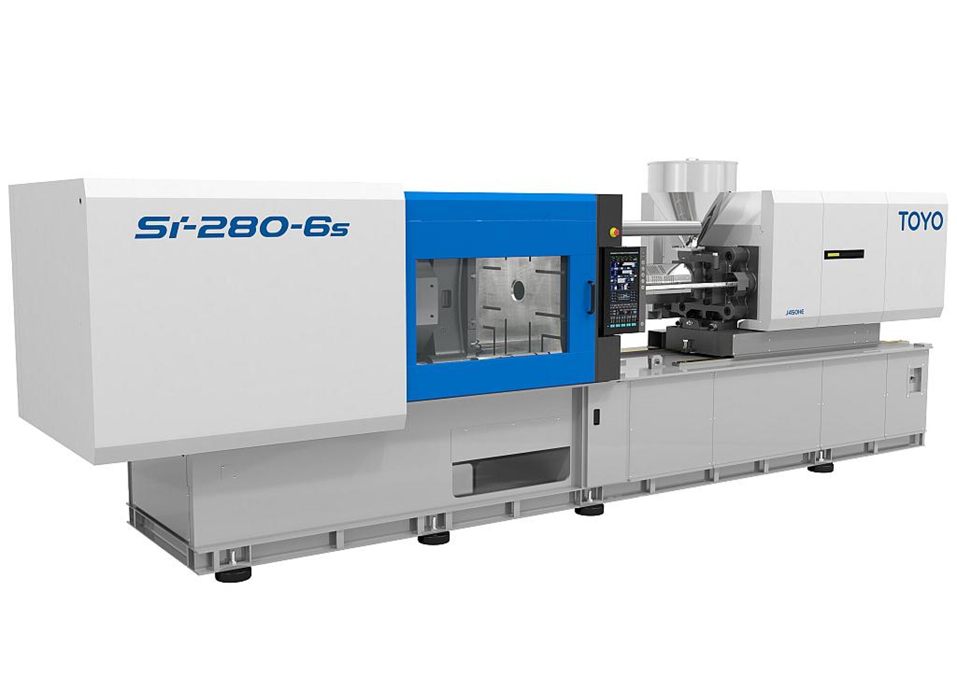 Auf der vollelektrischen 2.800-kN-Spritzgießmaschine Si-280-6s JH600E in Packaging-Ausführung von Toyo läuft eine energieeffiziente Verpackungsanwendung im 5-s-Zyklus. (Foto: Toyo)