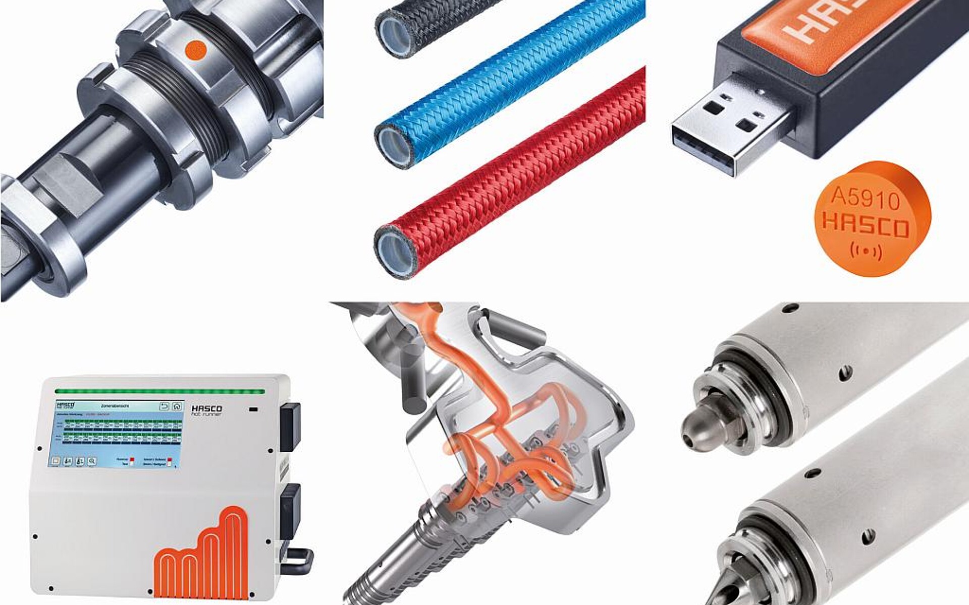 Neu- und Weiterentwicklungen aus den Bereichen Mould Base und Hot Runner sowie digitale Lösungen für den Formenbau werden präsentiert. (Foto: Hasco)