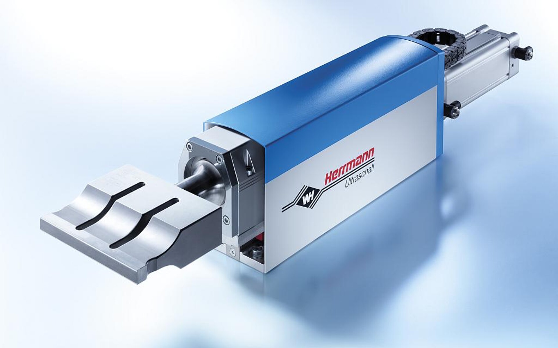 Dank des platzsparenden Designs sind die Schweißsysteme der VE Slimline ideal für die Integration in automatisierte Produktionsanlagen geeignet. (Foto: Herrmann Ultraschall)