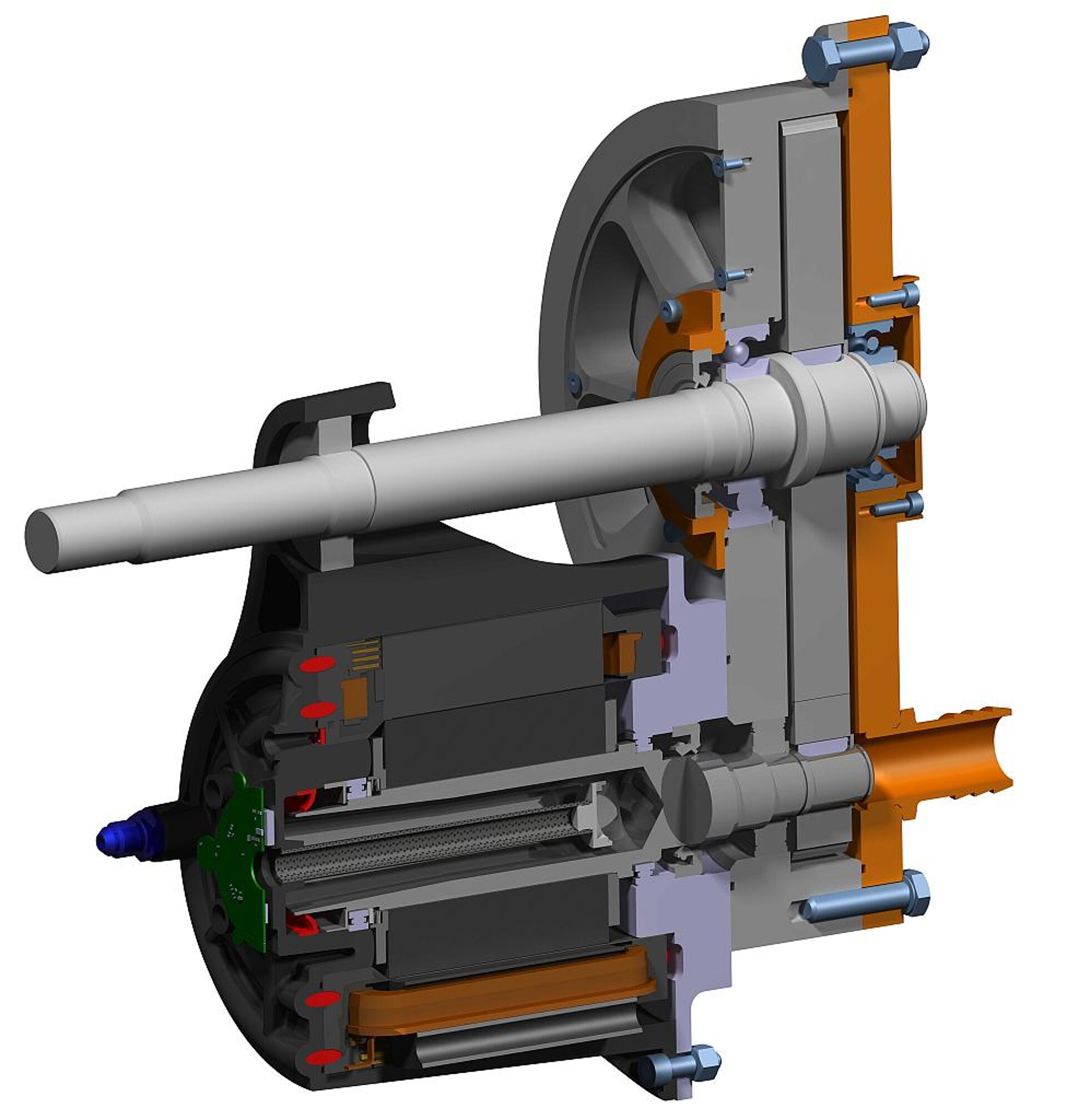 Auf der Fakuma wird auch die Motorgetriebeeinheit mit leichtem Duroplast-Spritzgießgehäuse gezeigt. (Foto: ICT)