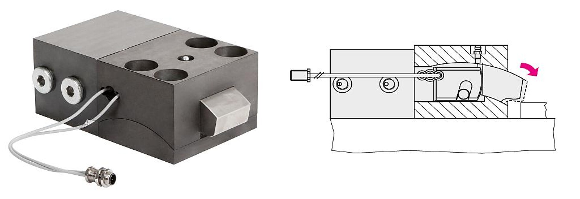 Der konstruktiv überarbeitete Bogenspanner ist für harte Einsätze, schmutzige und heiße Umgebungen bis 250 °C geeignet. (Foto: Römheld)