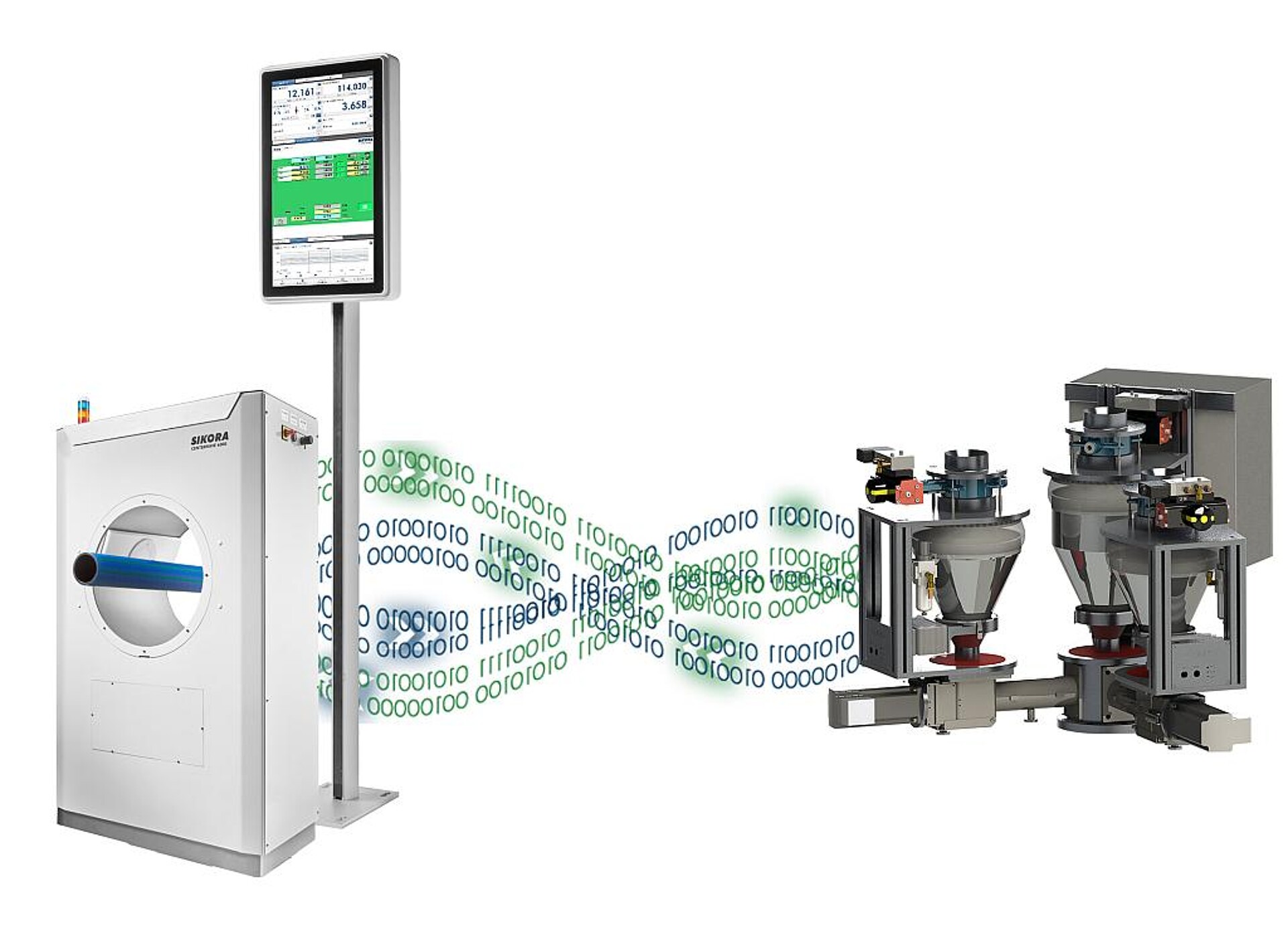 Durch die neue Partnerschaft von Sikora und ConPro entsteht eine Schnittstelle zwischen Messtechnologie und gravimetrischer Verwiegung. (Abb.: Sikora)