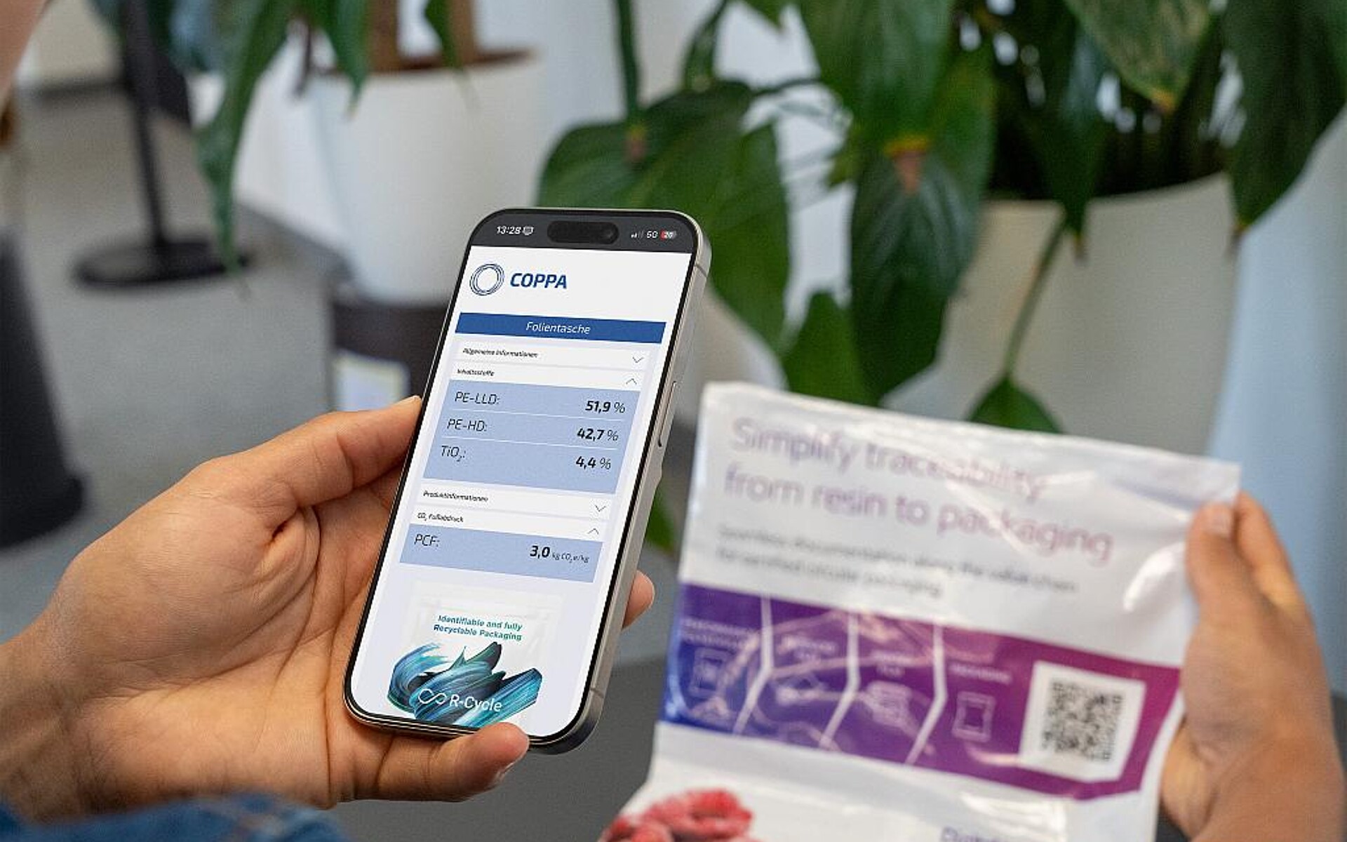 Das Projekt COPPA schafft eine digitale Plattform, die den digitalen Produktpass für Verpackungsmaterialien über mehrere Wertschöpfungsstufen weitergibt. (Foto: Luca Hofmannbeck/SKZ)