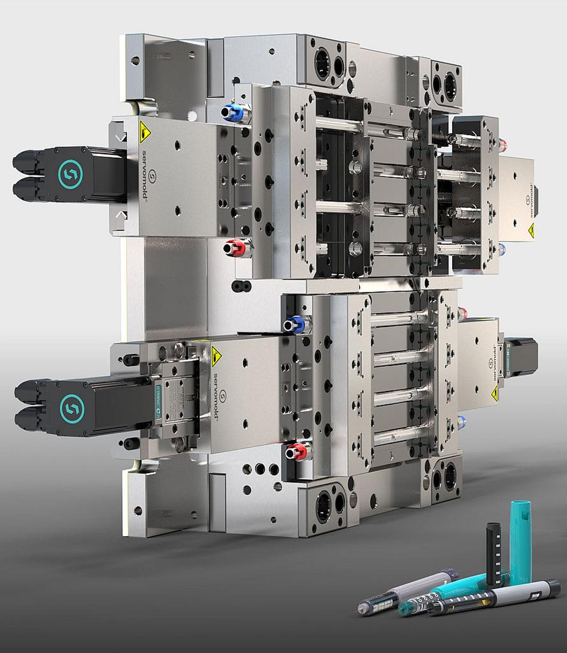 Die komplettmontierte neue, µm-genaue SLY-Kernzugeinheit. (Foro: Servomold)