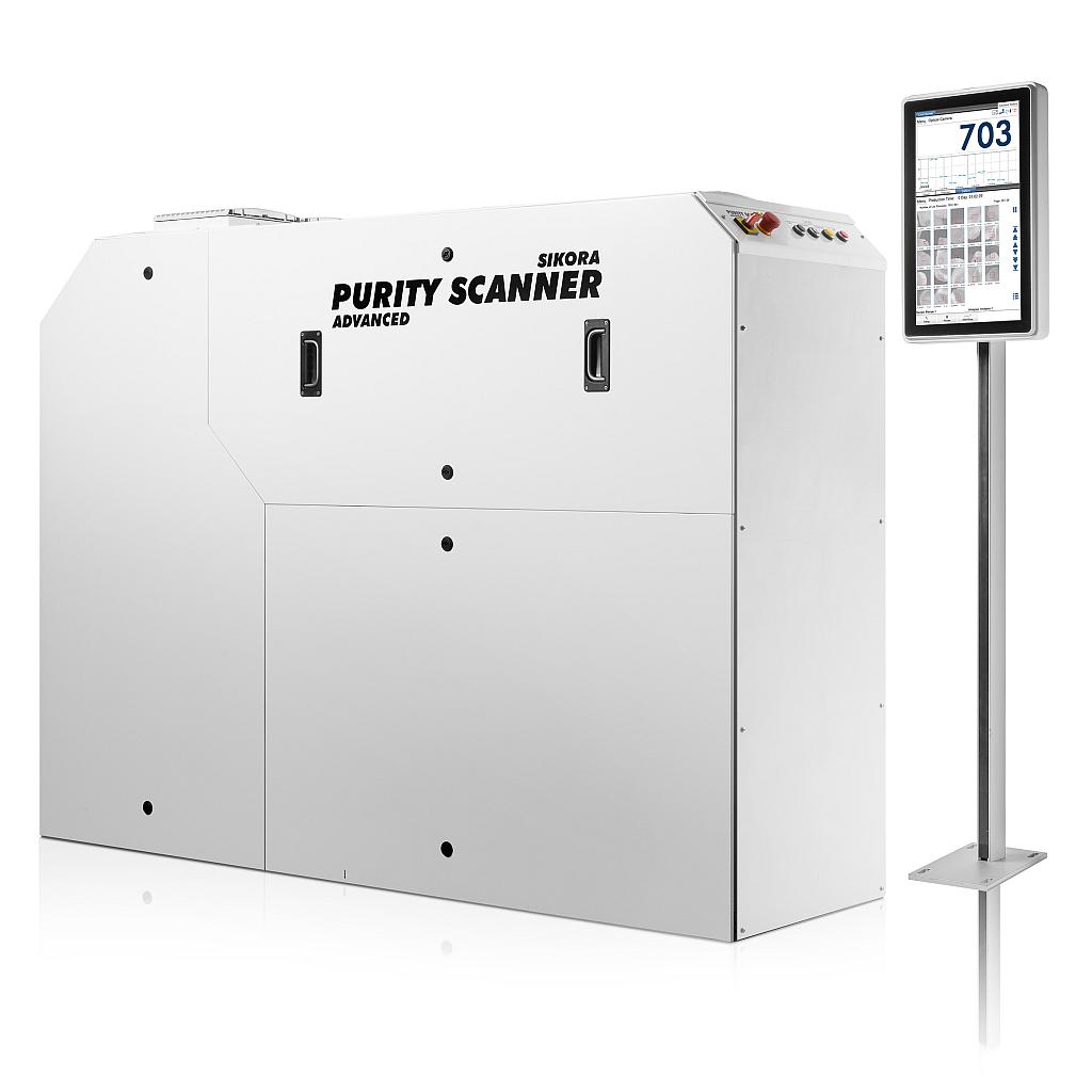 Der Purity Scanner Advanced detektiert kleinste Verunreinigungen im Granulat. (Foto: Sikora)