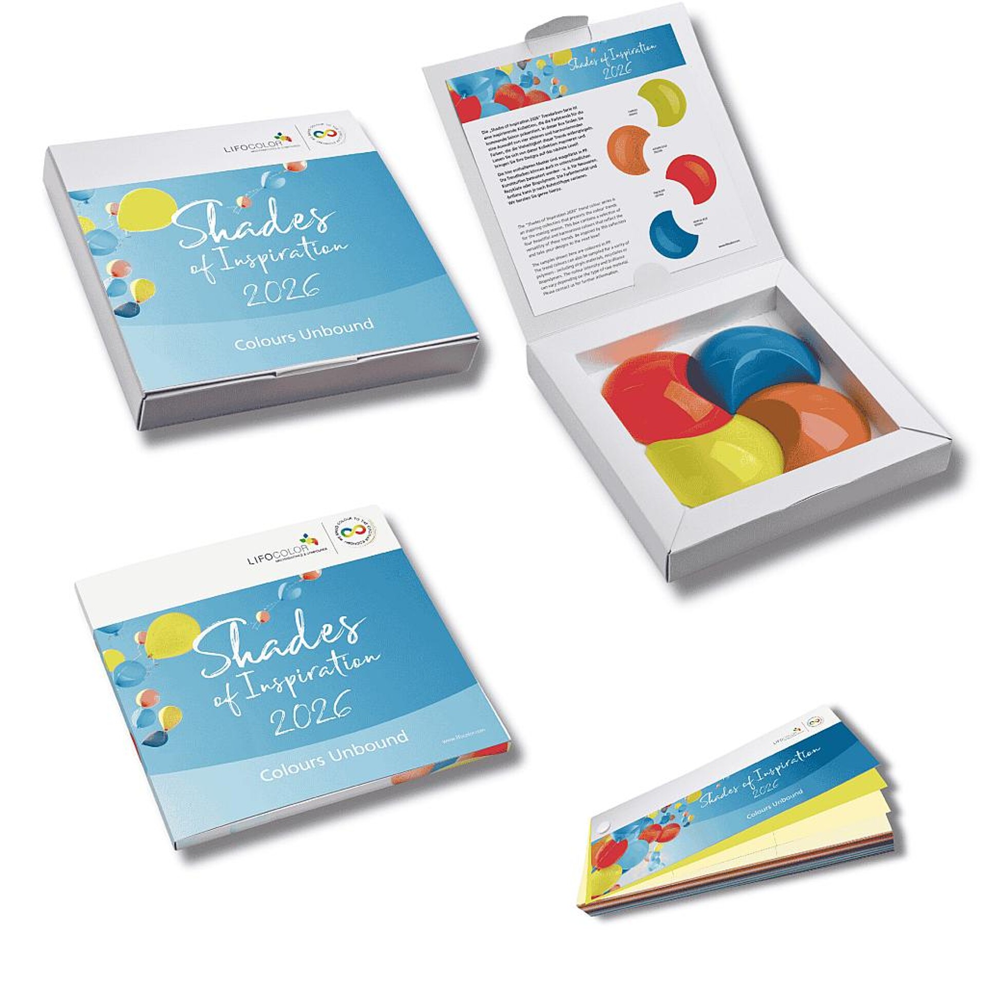Unter dem Dach „Shades of Inspiration“ empfiehlt der Masterbatch-Hersteller Lifocolor über 60 wegweisende Farbtöne für vier Branchen aus der Konsumgüterindustrie. (Foto: Lifocolor)