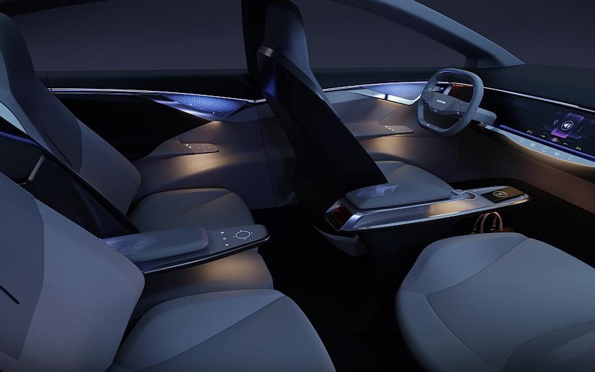 Automobil-Innenraum-Konzept von TactoTek. (Abb.: TactoTek)