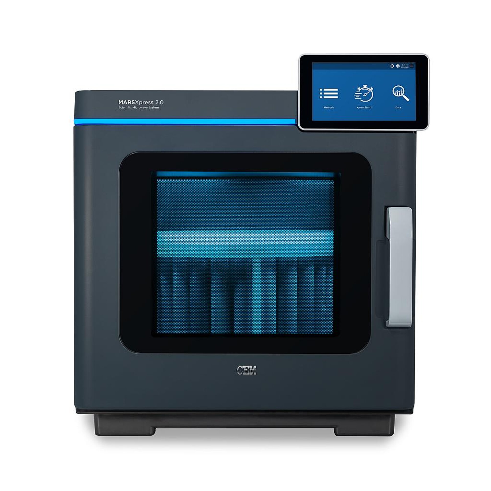 Die Arbeit mit dem neuen Mikrowellenaufschlussgerät ist einfach und komfortabel. (Foto: CEM)