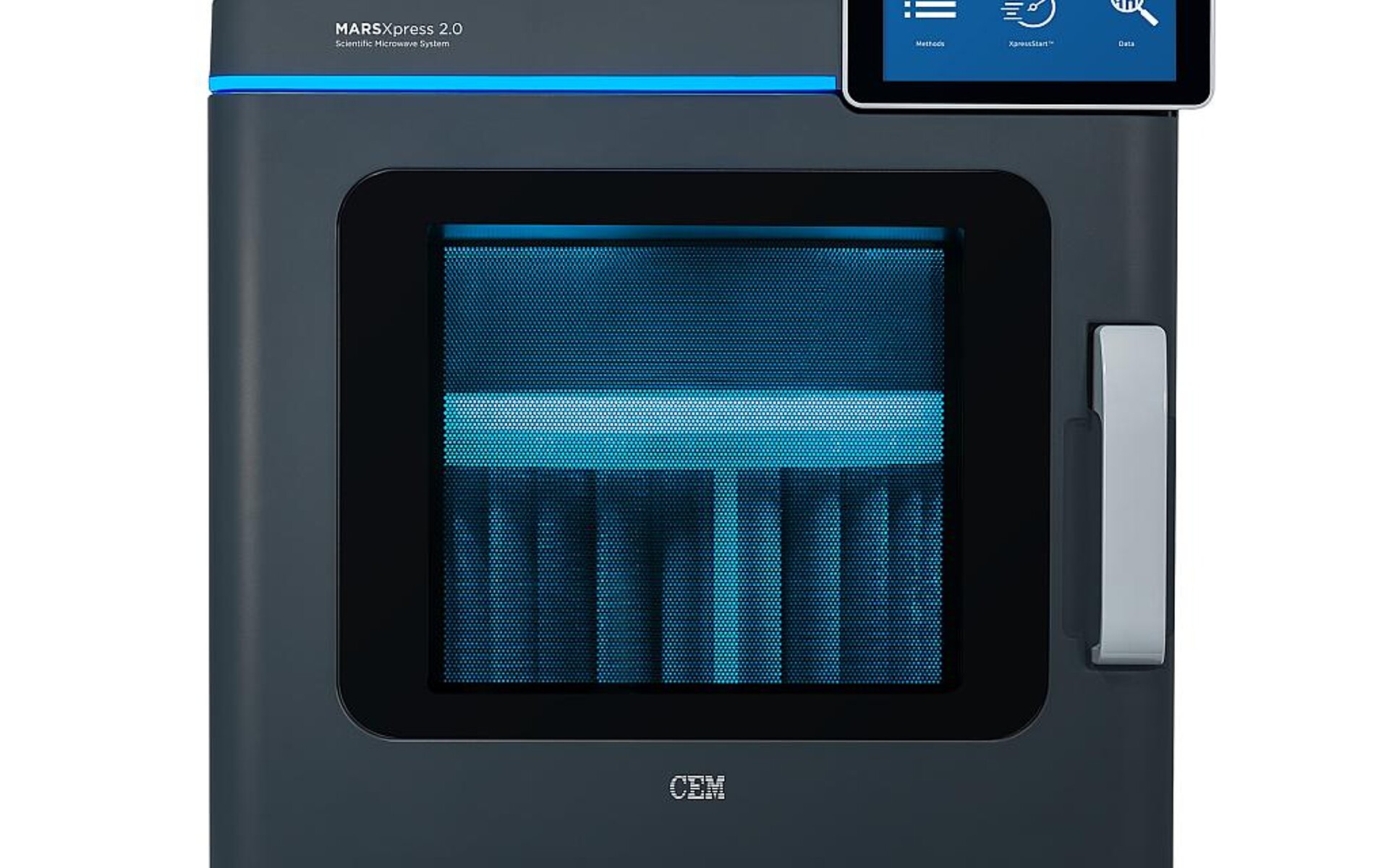 Die Arbeit mit dem neuen Mikrowellenaufschlussgerät ist einfach und komfortabel. (Foto: CEM)