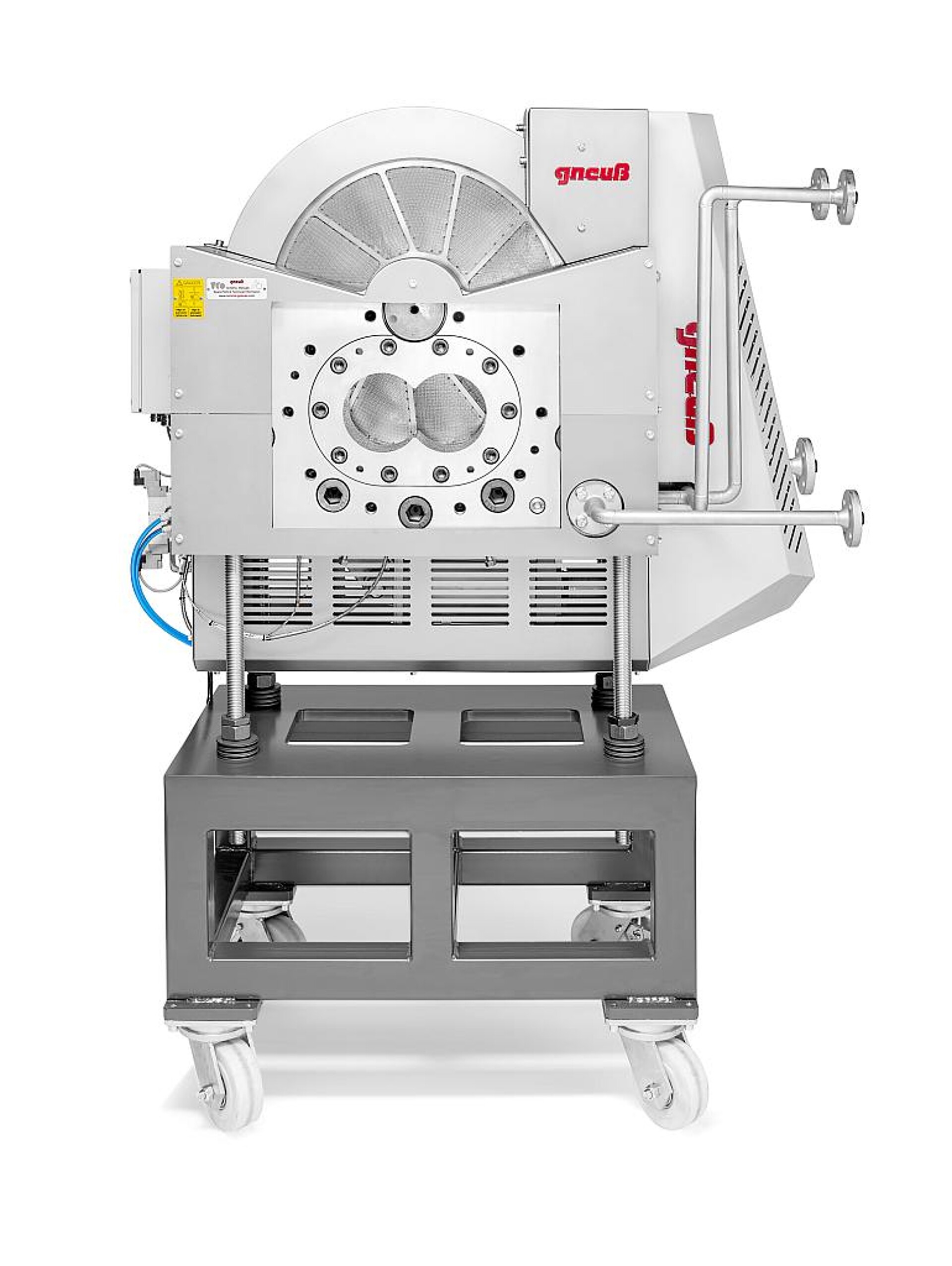 Der Siebwechsler SFneos wurde für Renolit exakt auf den Doppelschneckenextruder abgestimmt. (Foto: Gneuß)