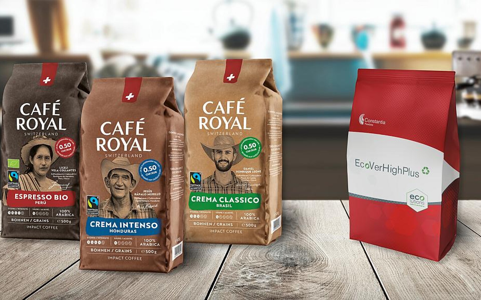 Constantia Flexibles bietet eine neue Verpackung für die Kaffeeindustrie – mit Fokus auf Recyclingfähigkeit, Funktionalität und Qualität. (Foto: Constantia Flexibles)