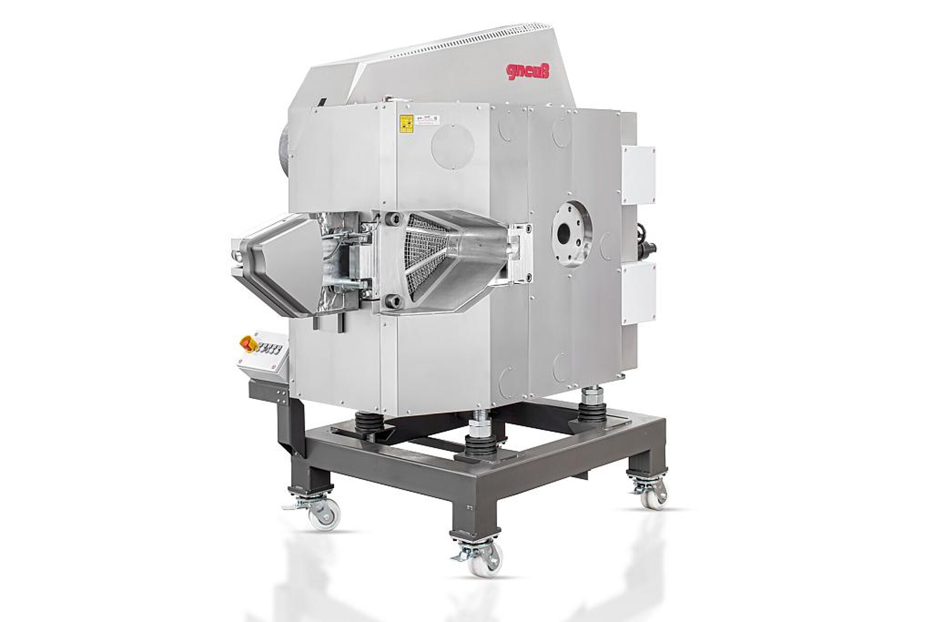 Der ausgestellte Rotary-Filter RSFgenius 330 gehört mit einer Filterfläche von 2.150 cm² zu den größten Filtern von Gneuß. (Foto: Gneuß)