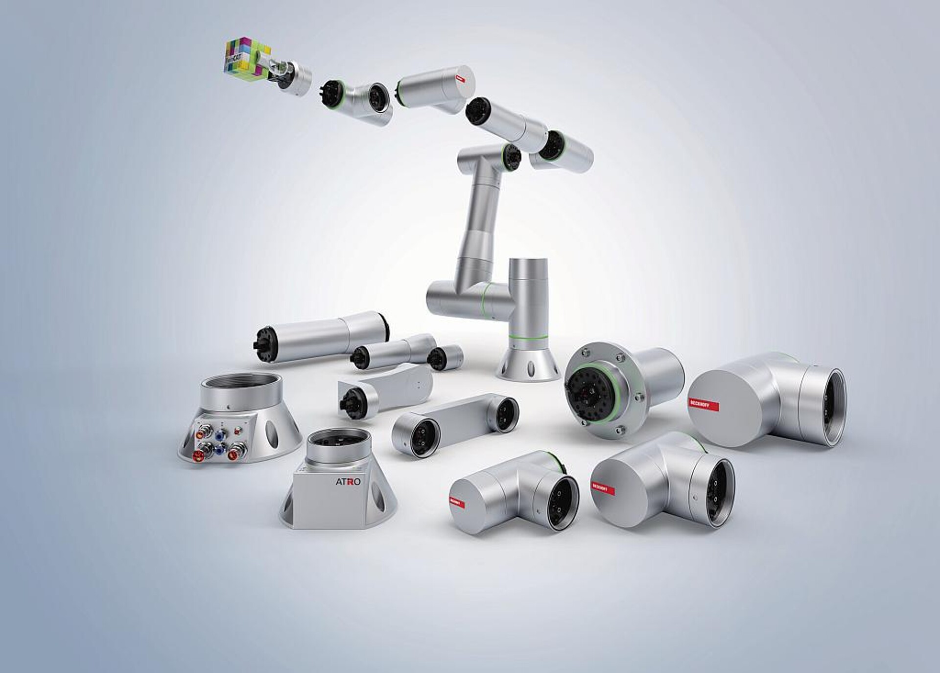Mit dem modularen Industrieroboter-Baukasten ATRO lassen sich genau auf die Applikation abgestimmte und in TwinCAT integrierte Roboterlösungen realisieren. (Foto: Beckhoff)