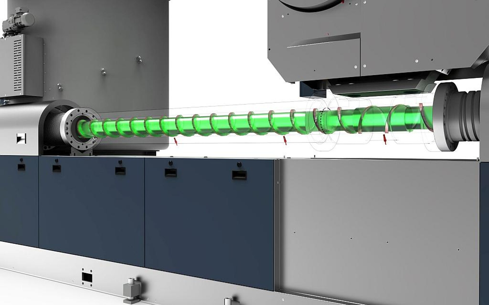Die intelligente PredictOn:Plastification Einheit überwacht den Zustand von Schnecke und Zylinder kontinuierlich und zeigt Abweichungen frühzeitig an. (Foto: Erema)
