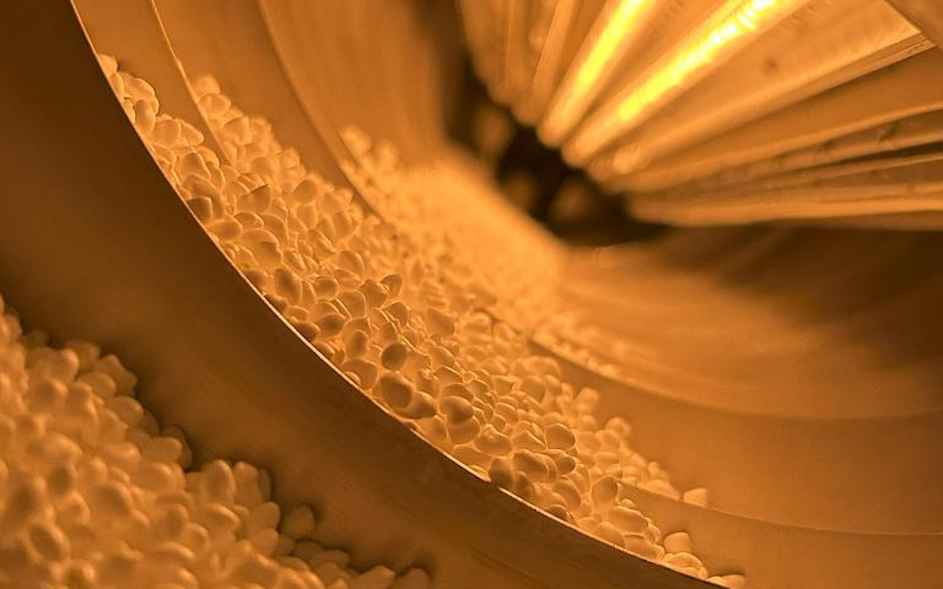 Wärmebestrahlung mit IR-Licht im Prozessraum (Foto: B.IRD Machinery)