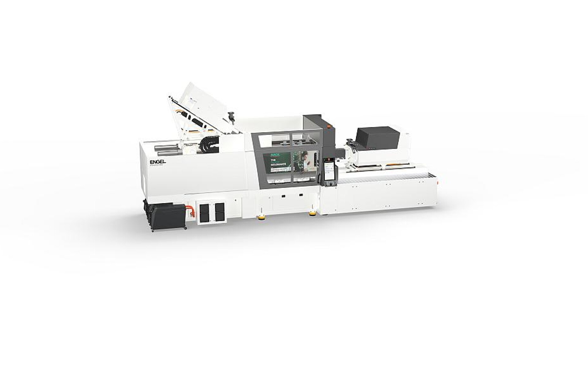 Reinraumtaugliche Fertigung auf kleinem Raum: Vollautomatische Produktion von Zellkulturplatten und Deckeln bei 11 s Zykluszeit mit der Engel e-motion 280 combi MW. (Foto: Engel)