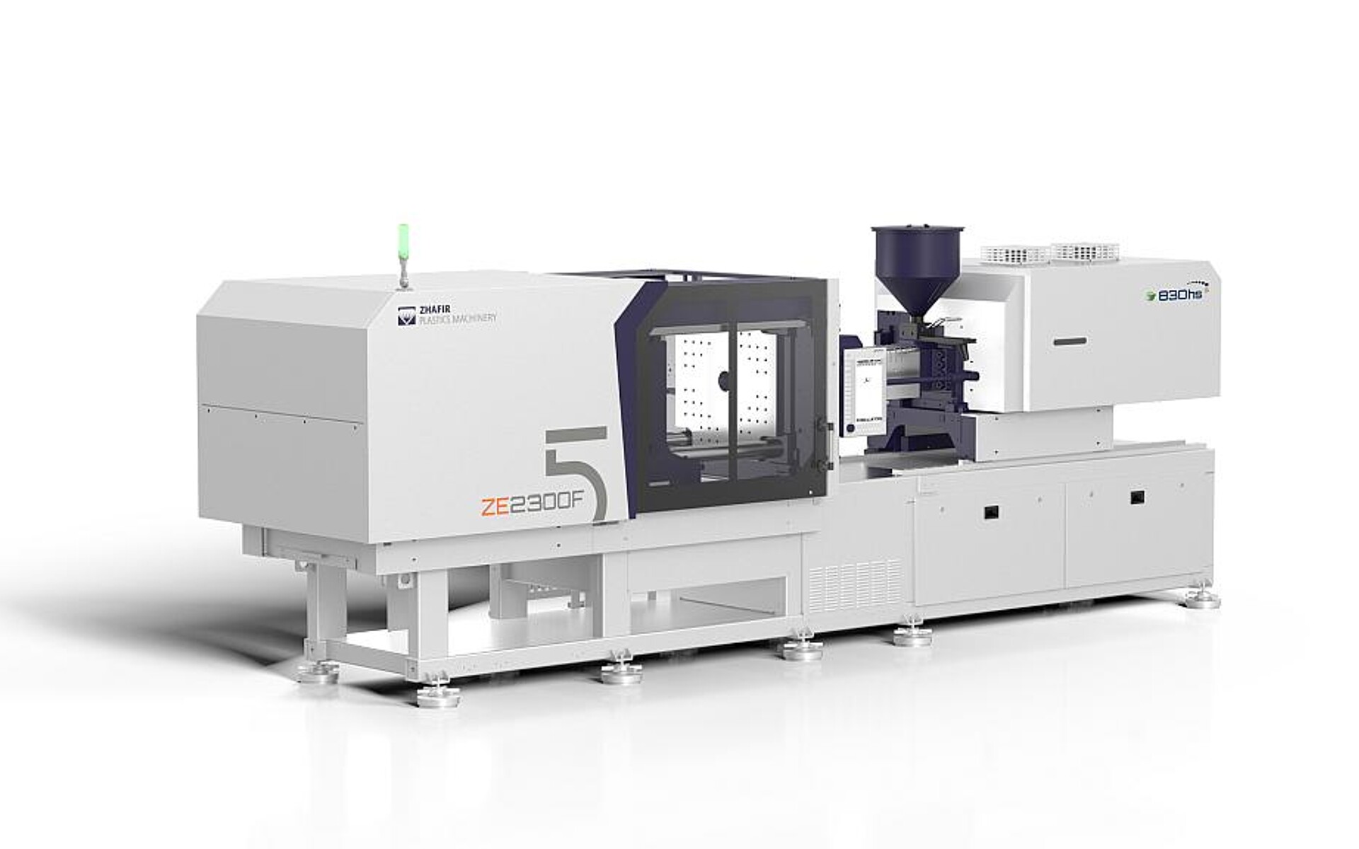 Die neueste Generation der elektrischen Verpackungsmaschine Zhafir Zeres F wird auf der K 2025 zum ersten Mal der Öffentlichkeit präsentiert. Die komplette IML-Automatisierung stammt von Haitian. (Foto: Haitian)
