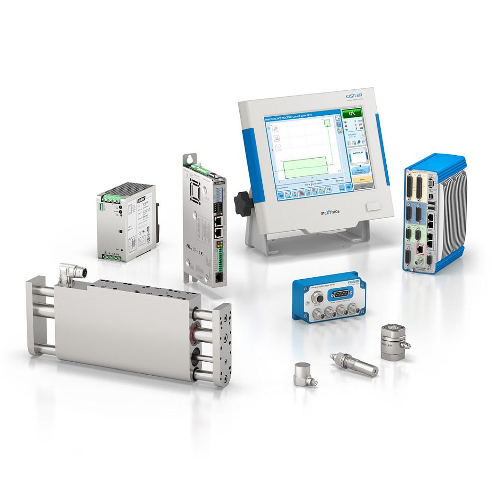 Vereinfachte Prozesssteuerung und -optimierung beim Fügen: Das High-Speed-Fügesystem NCFQ verbindet die hohe Dynamik von linearen Direktantrieben mit der Präzision piezoelektrischer Sensorik inklusive Beschleunigungskompensation. (Foto: Kistler)
