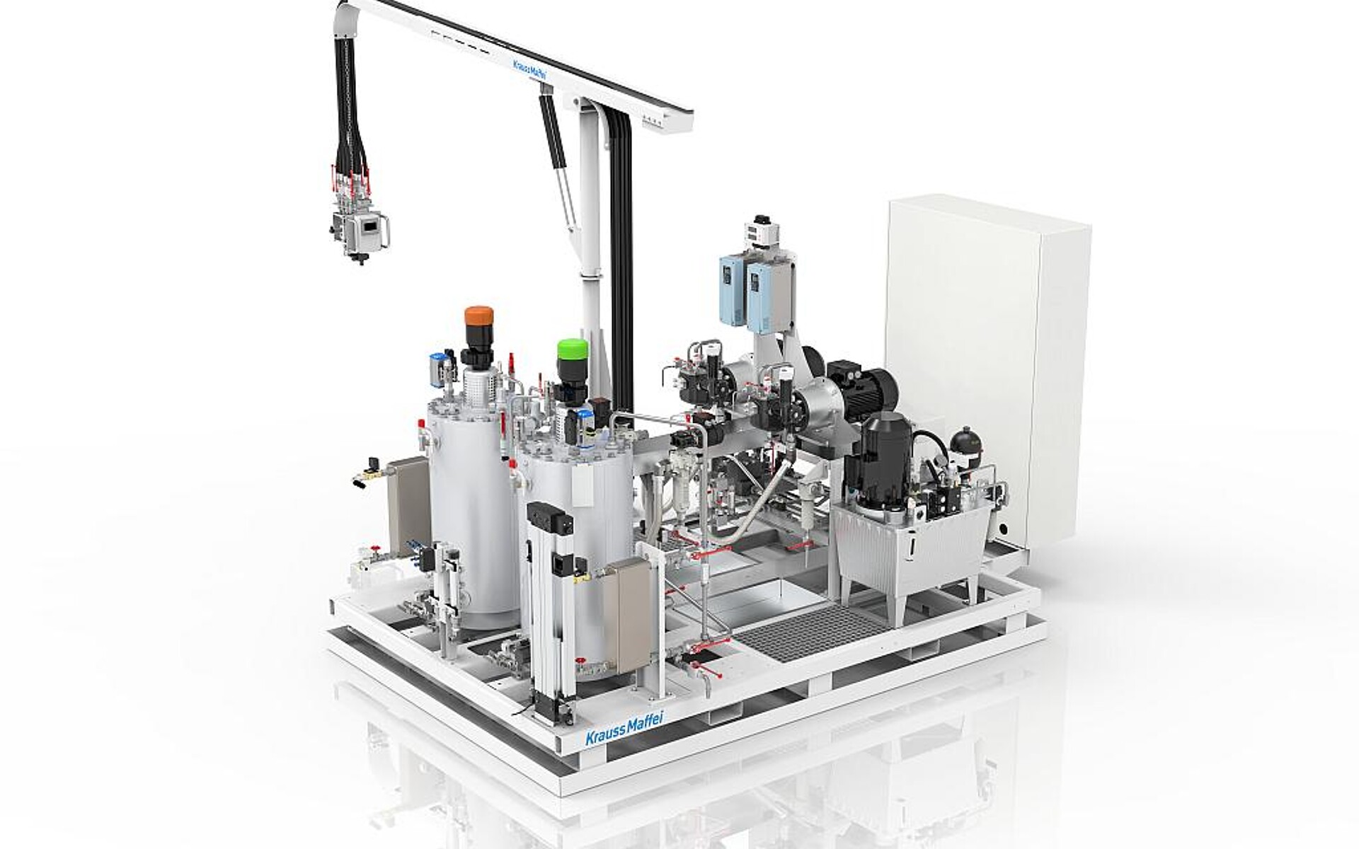 RimStar-Dosiermaschine mit neuen digitalen Features. (Foto: KraussMaffei)