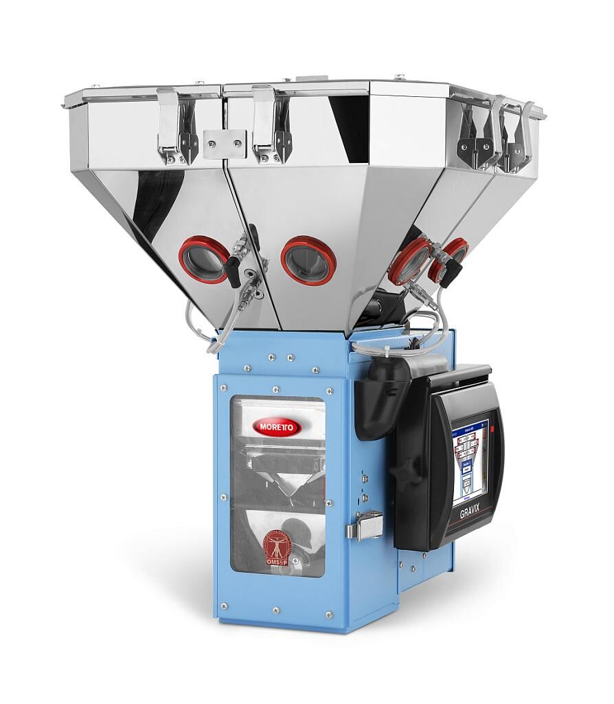 Das DGM Gravix 50 erweitert die Palette der gravimetrischen Chargenmischer. (Foto: Moretto)