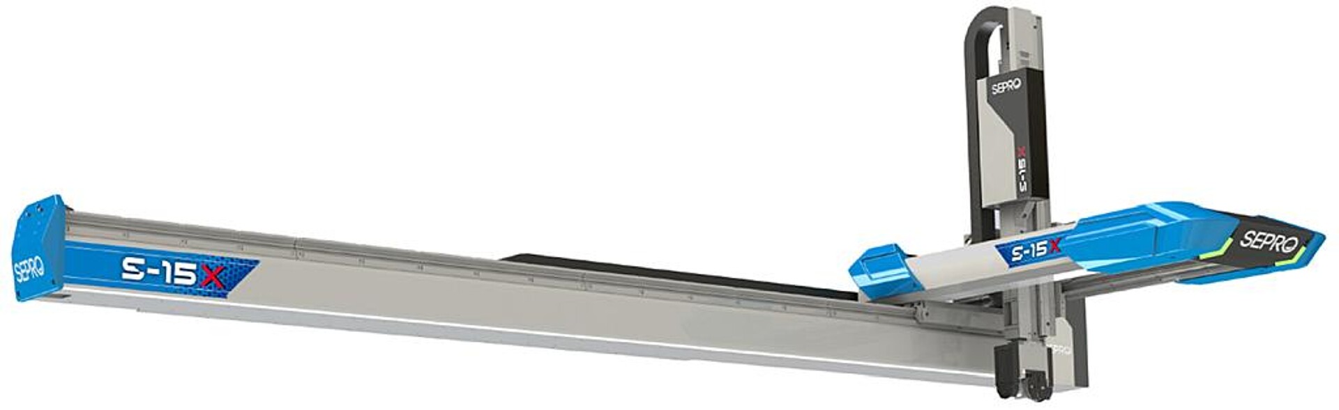 Präzise Führungen für lineare Bewegungen steigern die Geschwindigkeit um 15 %. Im Vergleich zu den Vorgängerversionen lassen sich kürzere Zykluszeiten realisieren. (Foto: Sepro)