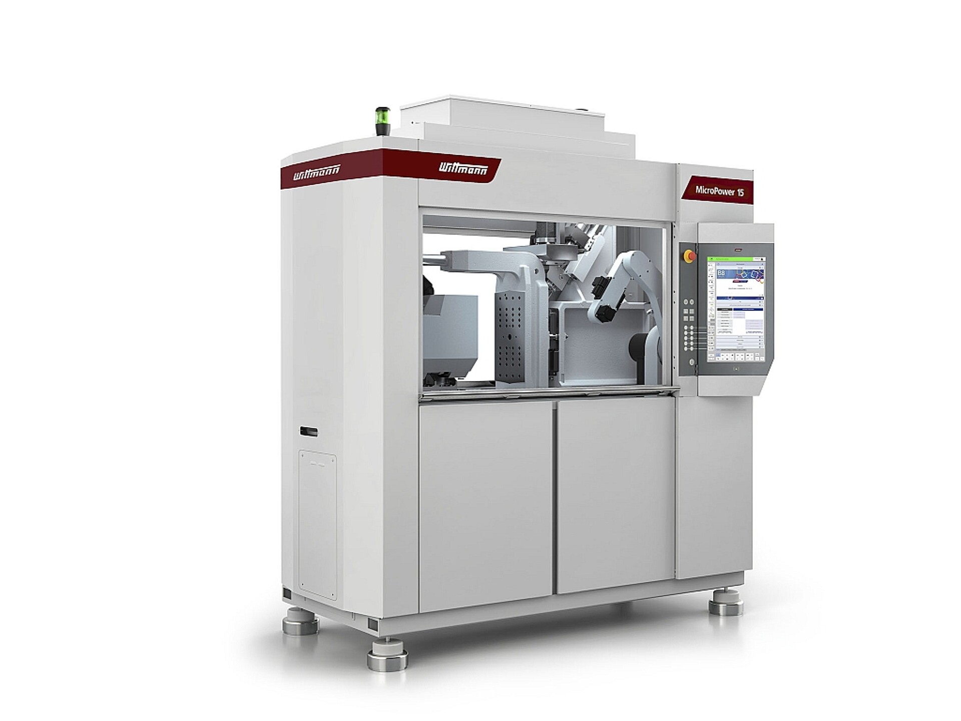 Bei der MicroPower 15/10 gelangt der Einspritzkolben bis zur Trennebene des Werkzeugs. Damit gelingt eine nahezu abfallfreie Herstellung von Kleinst- und Mikroteilen. (Foto: Wittmann Battenfeld)