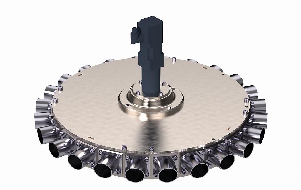 Der Pilot ermöglicht dank seiner platzsparenden Bauweise eine kompakte Materialverteilung. (Foto: Koch)