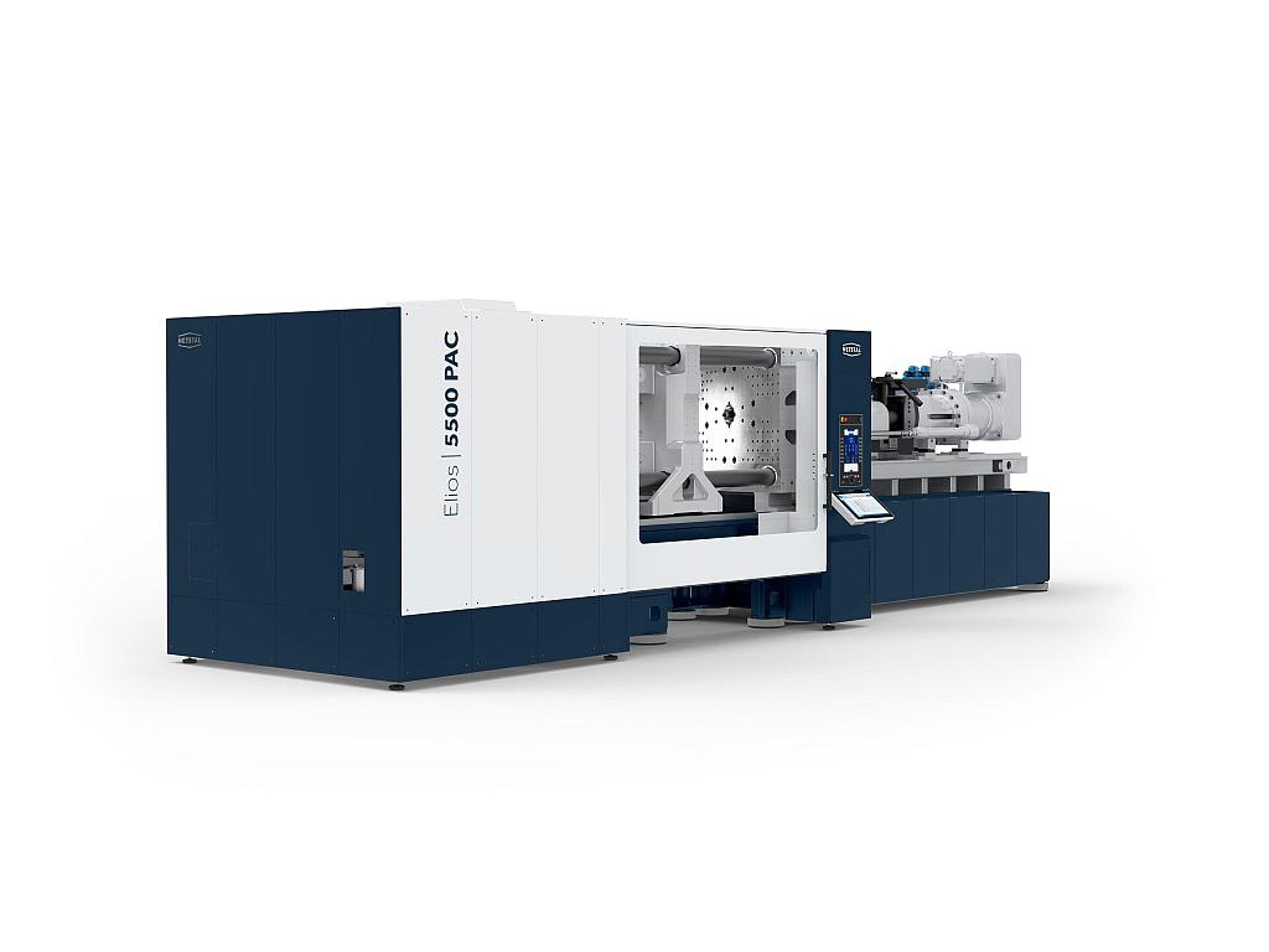 Auf die hohe Leistung von Verpackungsanwendungen zugeschnitten: Die Elios 5500 PAC produziert auf der K 2025 dünnwandige IML-Eimer. (Foto: Netstal)