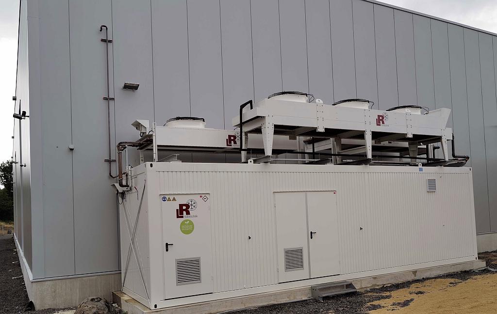 Die Containerbauweise der Kälteanlage von Febu schaffte die Voraussetzung für eine unkomplizierte und schnelle Inbetriebnahme vor Ort. (Foto: Febu)